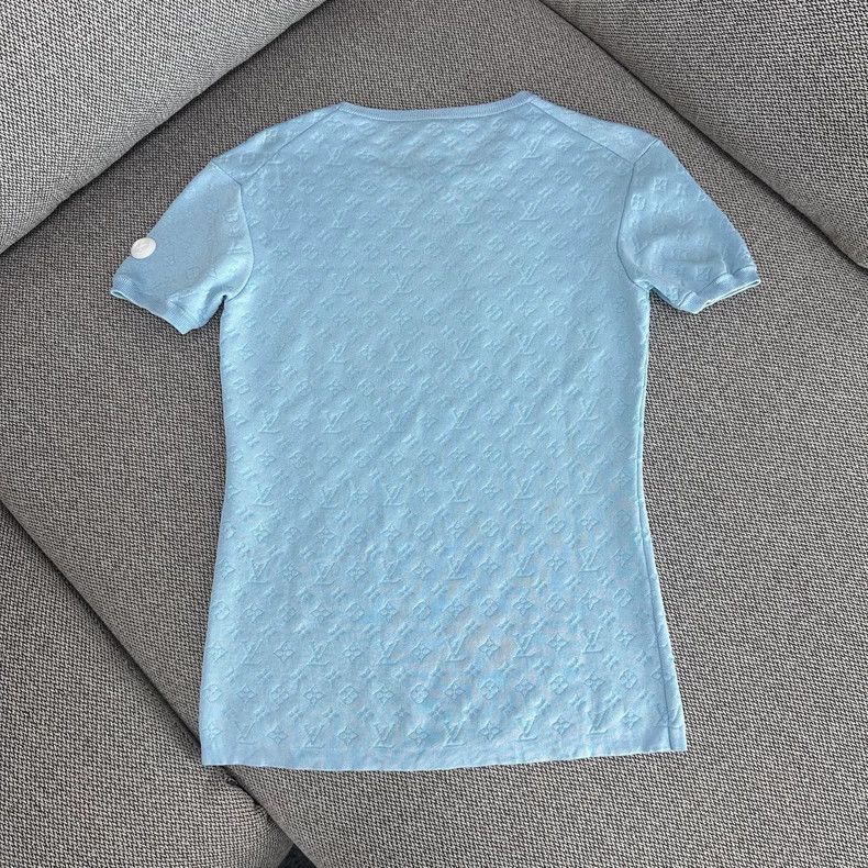 Louis Vuitton Louis Vuitton SS24 logo jacquard round neck knitted short Size US S / EU 44-46 / 1 - 1 Thumbnail
