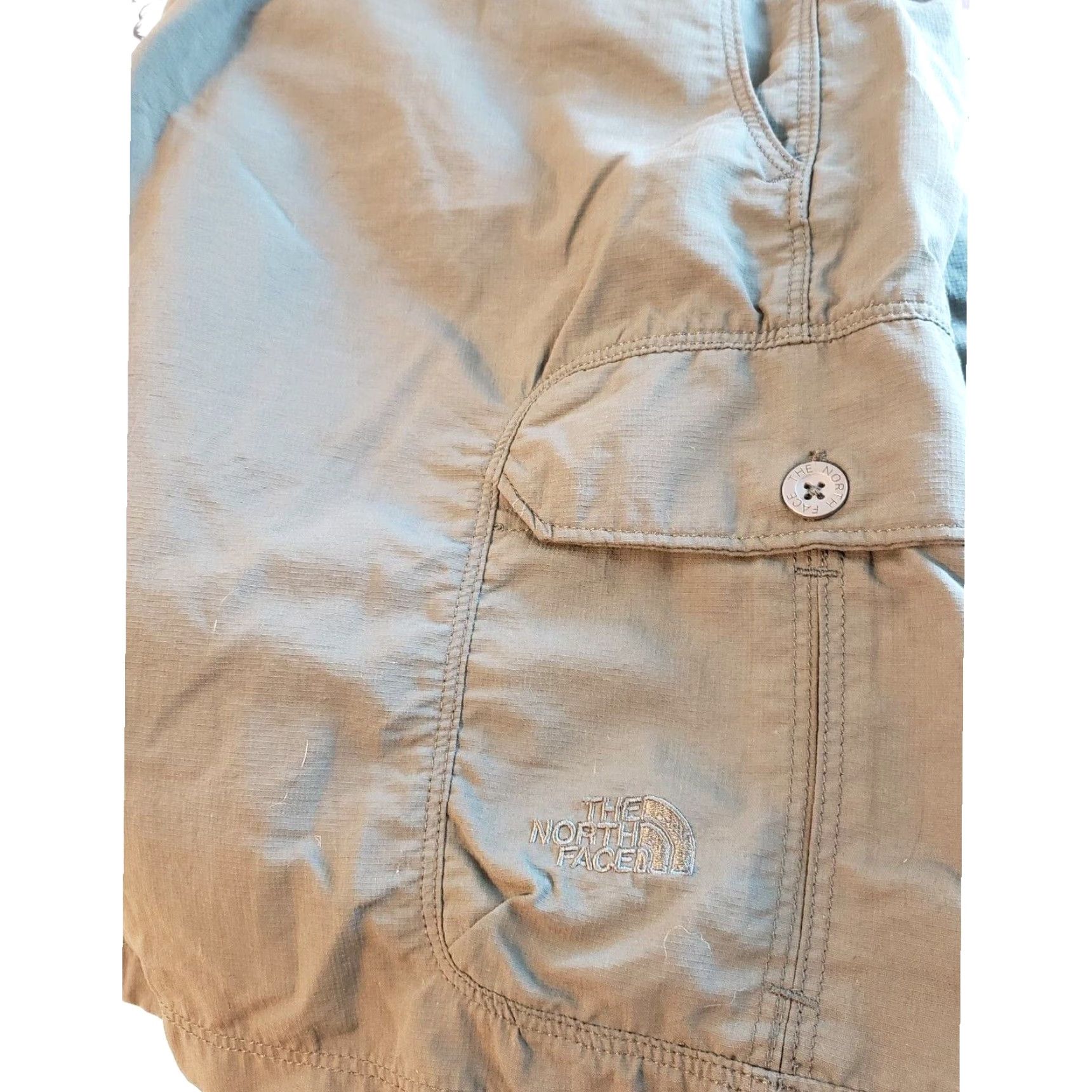 The North Face The North Face Mens Shorts Large Green Cargo Pocket Elastic Waist Moisture Wick Size US 33 - 6 Thumbnail
