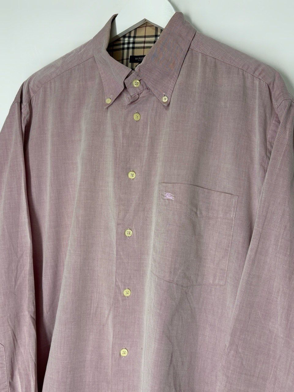 Burberry Burberry Vintage Nova Check Cotton Shirt Long Sleeve Size US XL / EU 56 / 4 - 4 Thumbnail
