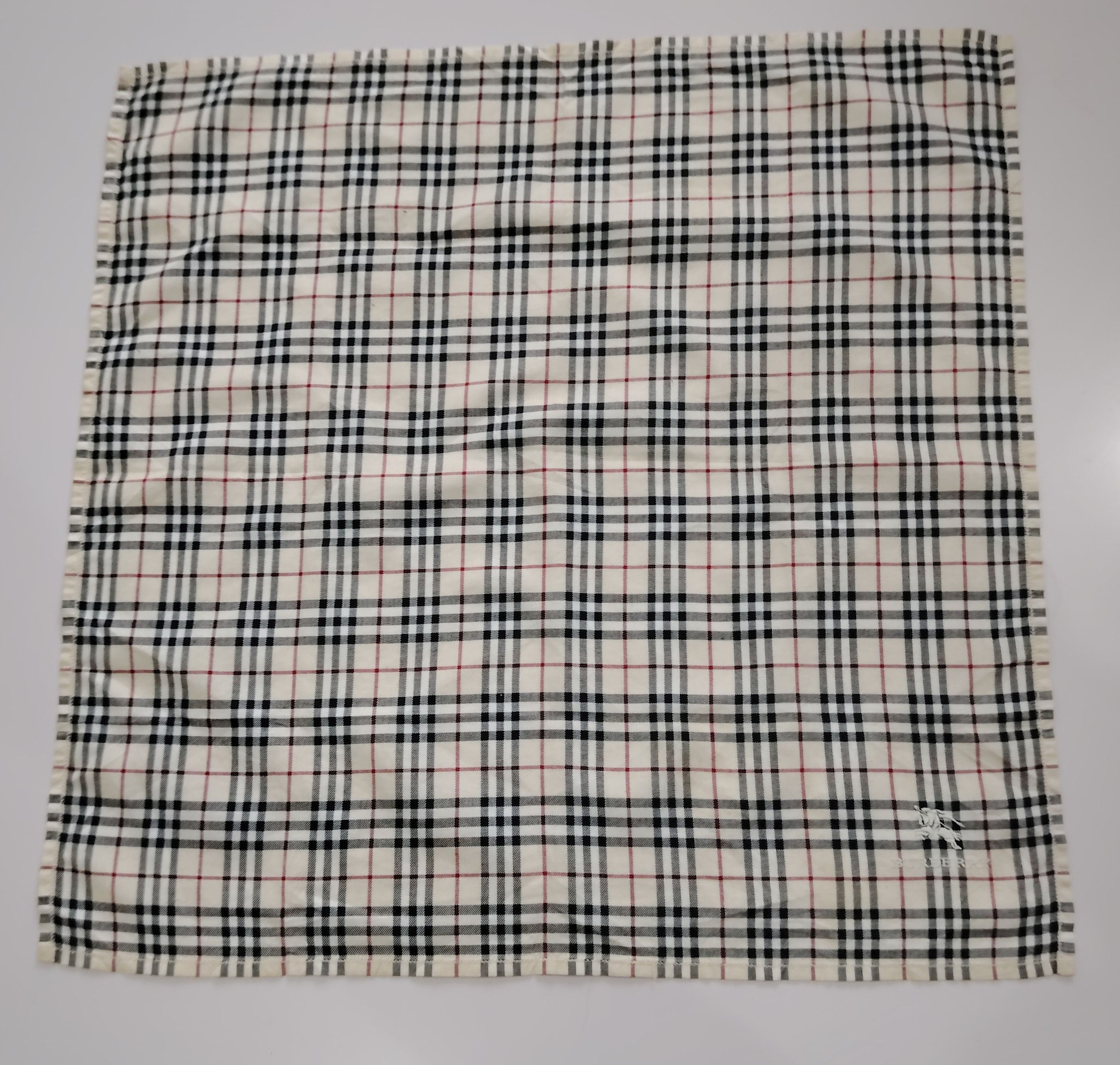 Burberry × Vintage Burberry Novacheck Scarf Handkerchief Neckerchief Bandana Size ONE SIZE - 3 Thumbnail