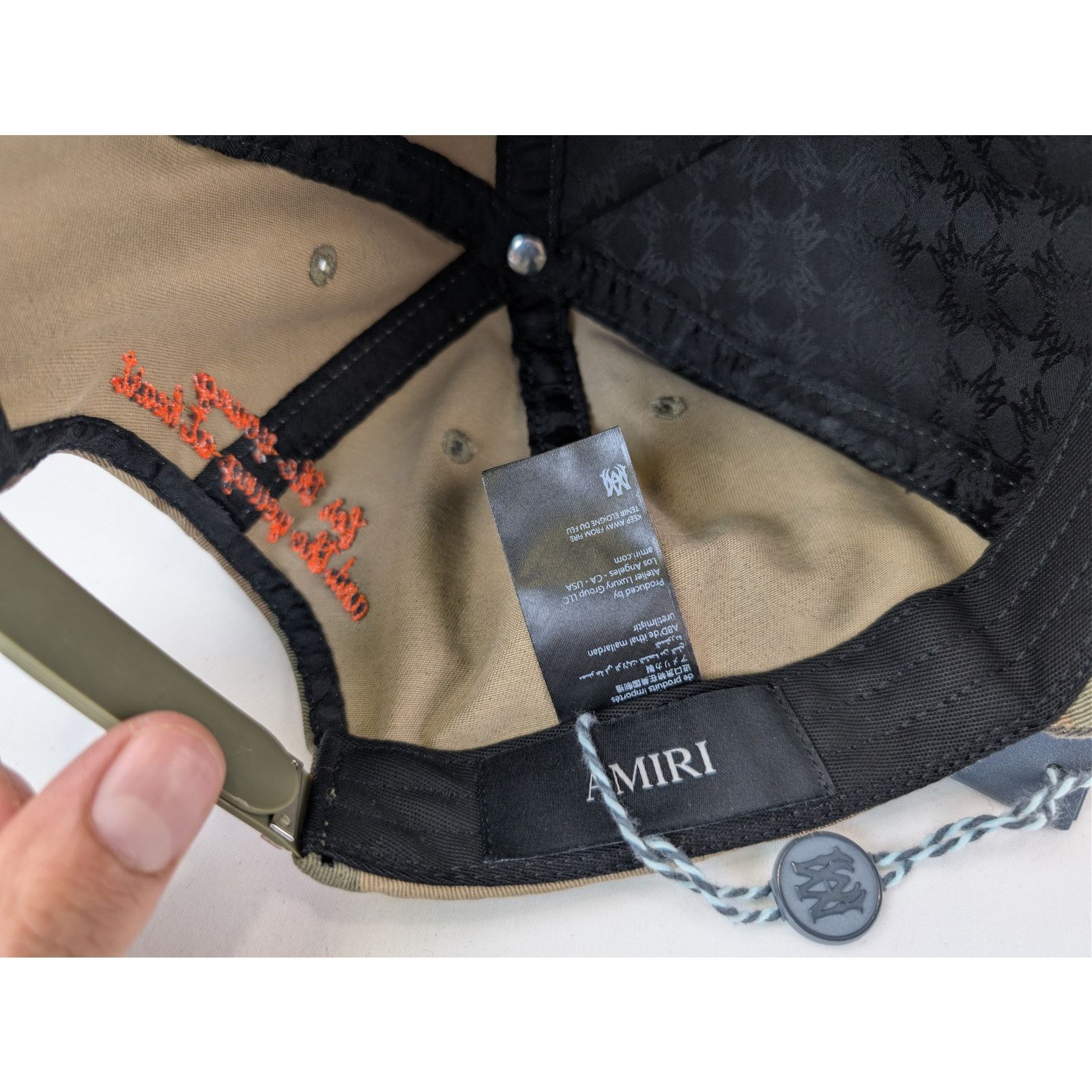 Amiri o1rshd1 Size: OS / MA Outline Baseball Cap / Hat in Camo Size ONE SIZE - 13 Thumbnail