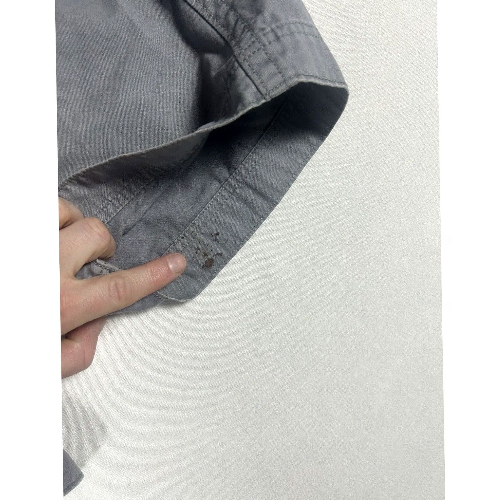 Old Navy Old Navy Mens Casual Chino Shorts Size 30 Gray Flat Front Mid Rise Longer Length Twill Cotton Size US 30 / EU 46 - 3 Thumbnail