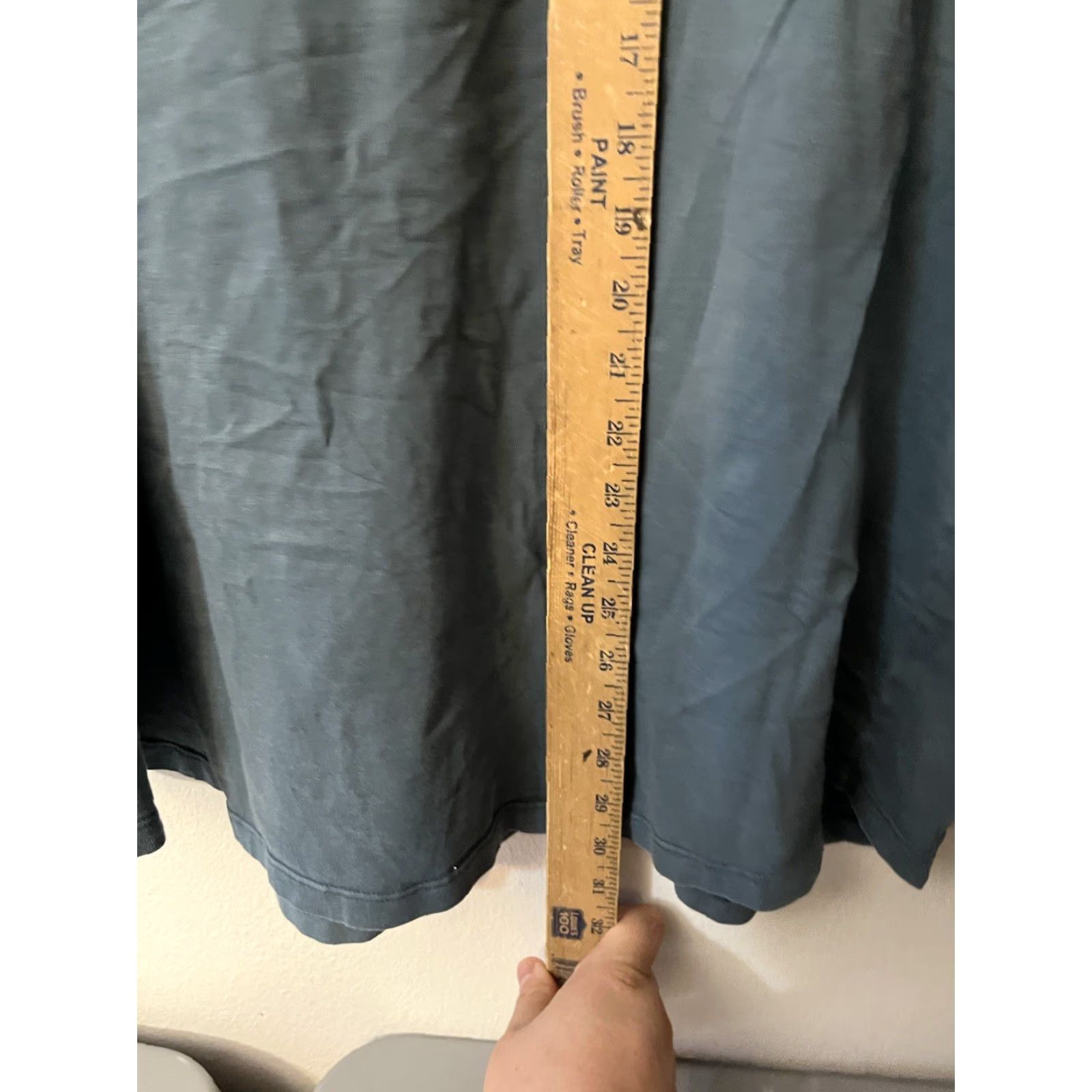 Old Navy Old Navy T-Shirt Mens XXL Long Sleeve Cotton Blue Pocket Garment Dyed Size US XXL / EU 58 / 5 - 4 Thumbnail