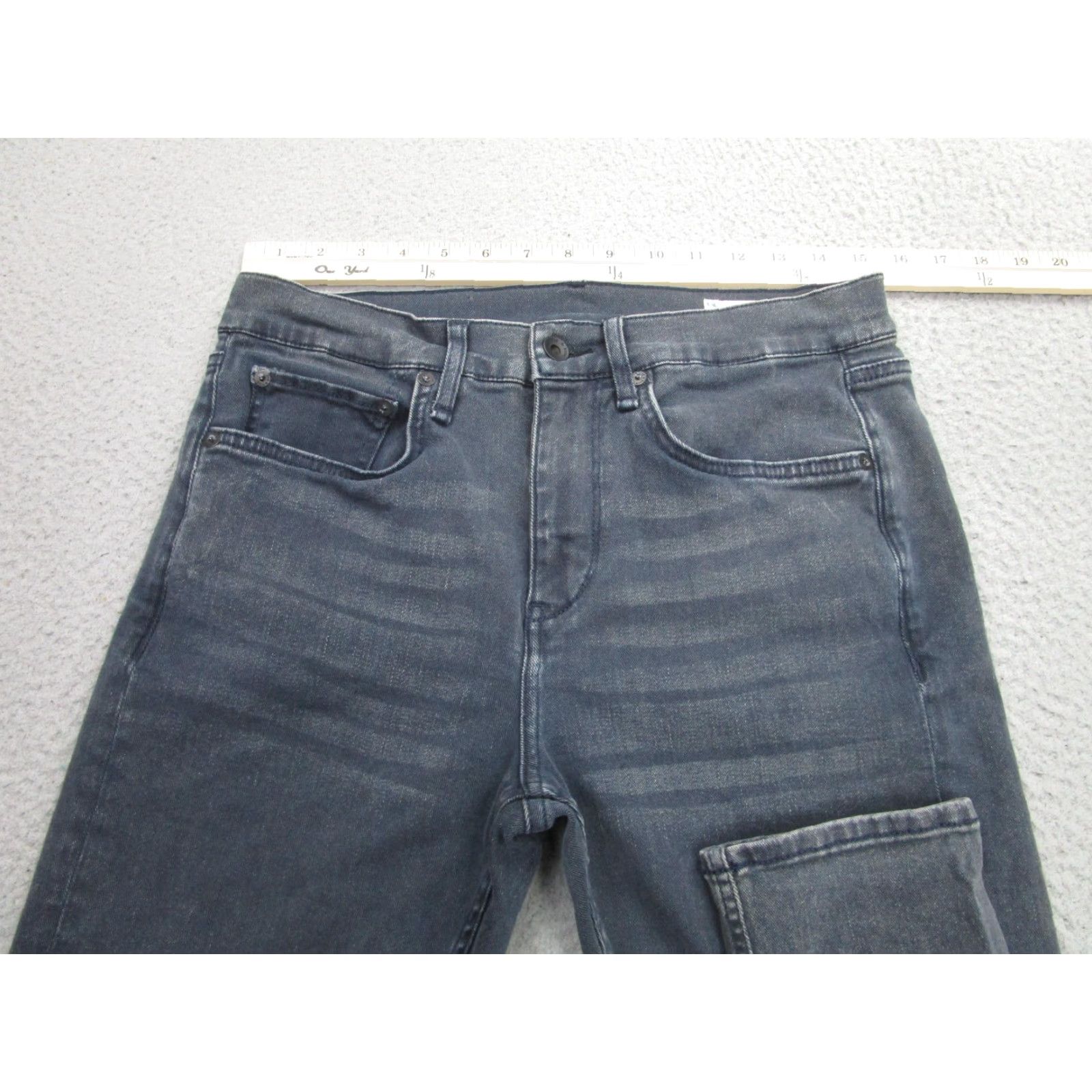 Rag & Bone rag & bone Jeans 30 Gray Fit 1 Skinny Stretch Denim Zip Fly rb Logo Men 30 in Inseam 30 in Waist Slim Leather? No. Size US 30 / EU 46 - 5 Thumbnail
