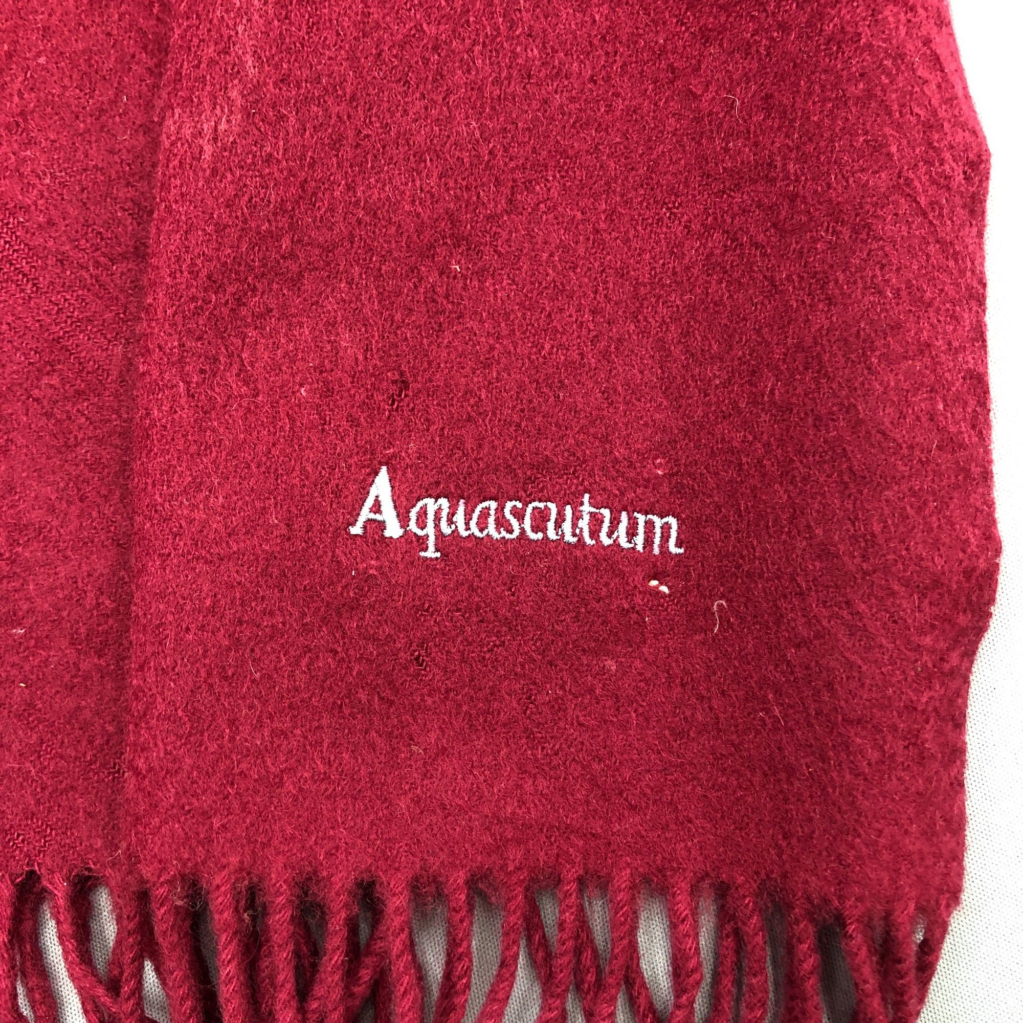 Aquascutum Vintage Aquascutum Scarf Muffler Wool Winter Fringe Scarves Size ONE SIZE - 6 Thumbnail
