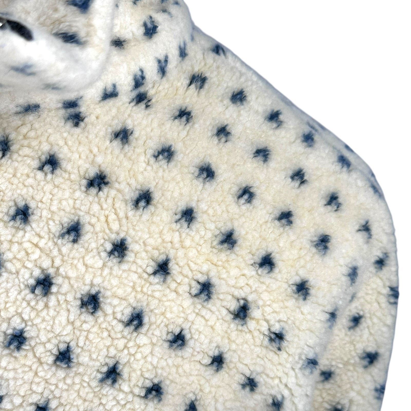 Other VTG Big Chill Fleece Jacket Adult XL Cream Blue Winter Zip Size US XL / EU 56 / 4 - 3 Thumbnail
