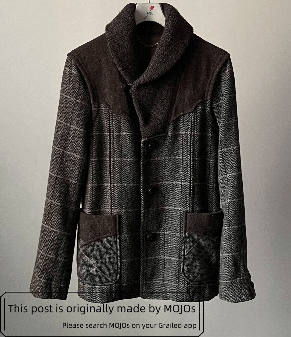 Number (N)ine Sz 2 Number Nine 02AW Patch Hunting Wool Coat mojos2515 Size US M / EU 48-50 / 2 - 3 Thumbnail