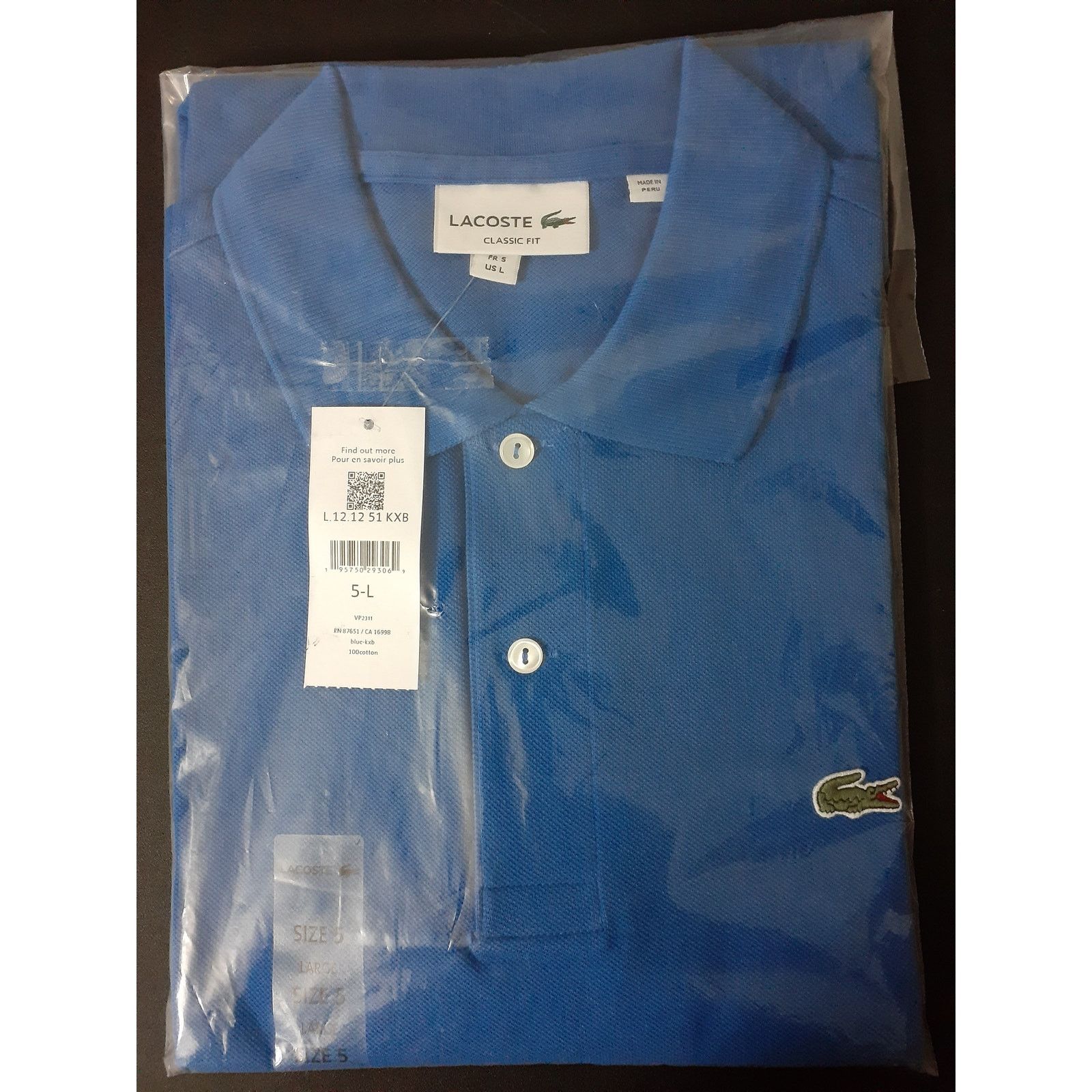 Lacoste Lacoste Mens Short Classic Chine L.1212 Polo Shirt Kingdom L Size US L / EU 52-54 / 3 - 2 Thumbnail