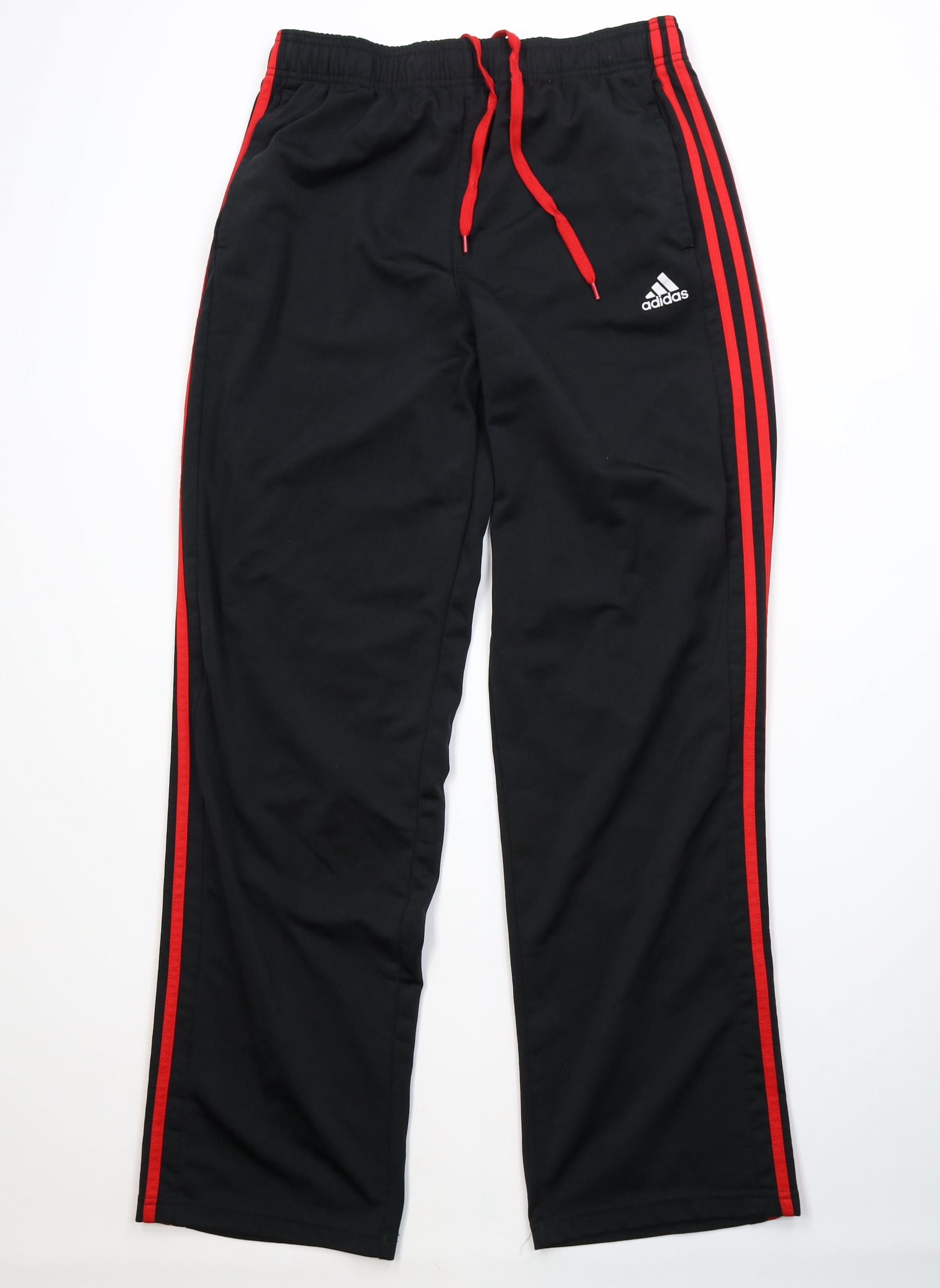 Adidas Vintage Y2K Adidas Striped Wide Leg Sweatpants Pants Black Size US 36 / EU 52 - 1 Thumbnail