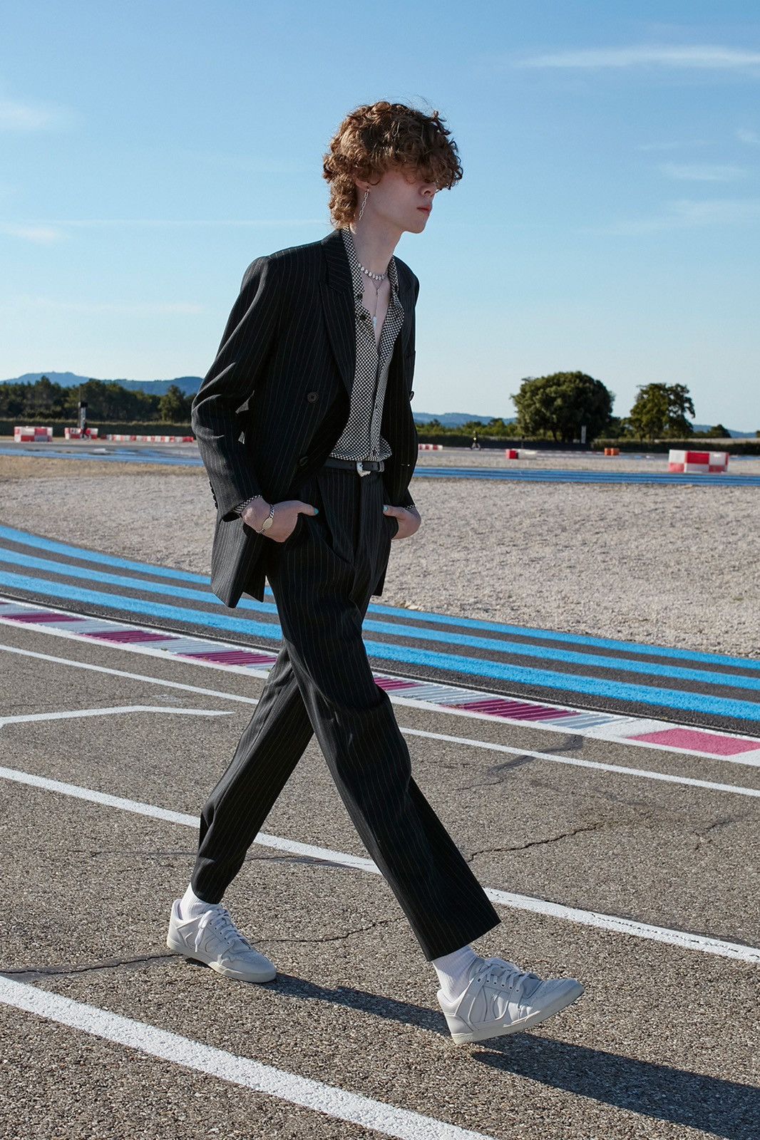 Celine CELINE BY HEDI SLIMANE 21SS RUNWAY BLAZER AND PANTS SUITS Size 44R - 1 Thumbnail