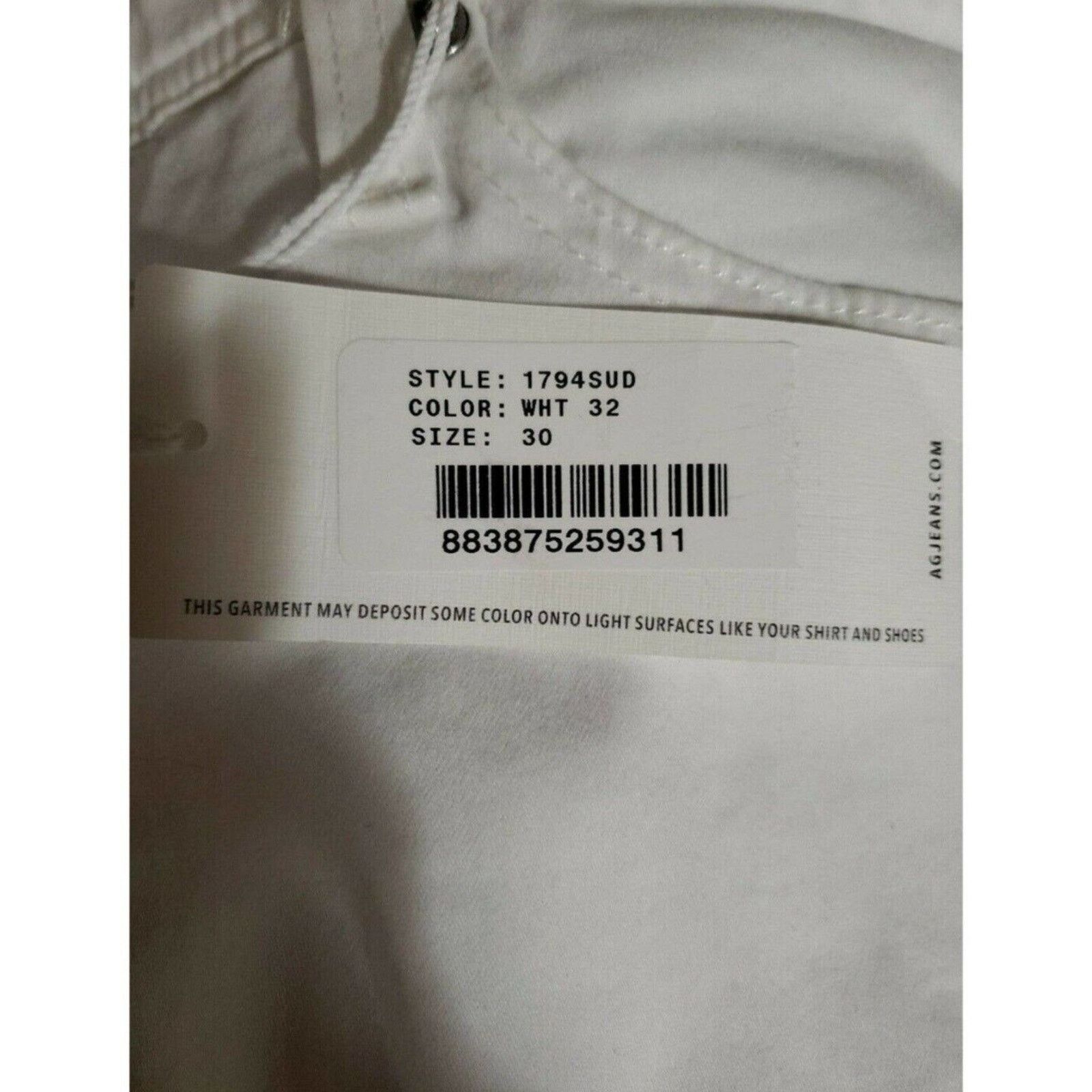 AG Adriano Goldschmied AG Adriano Goldschmied The Everett Slim 5 Pocket Pants White Size US 30 / EU 46 - 9 Thumbnail