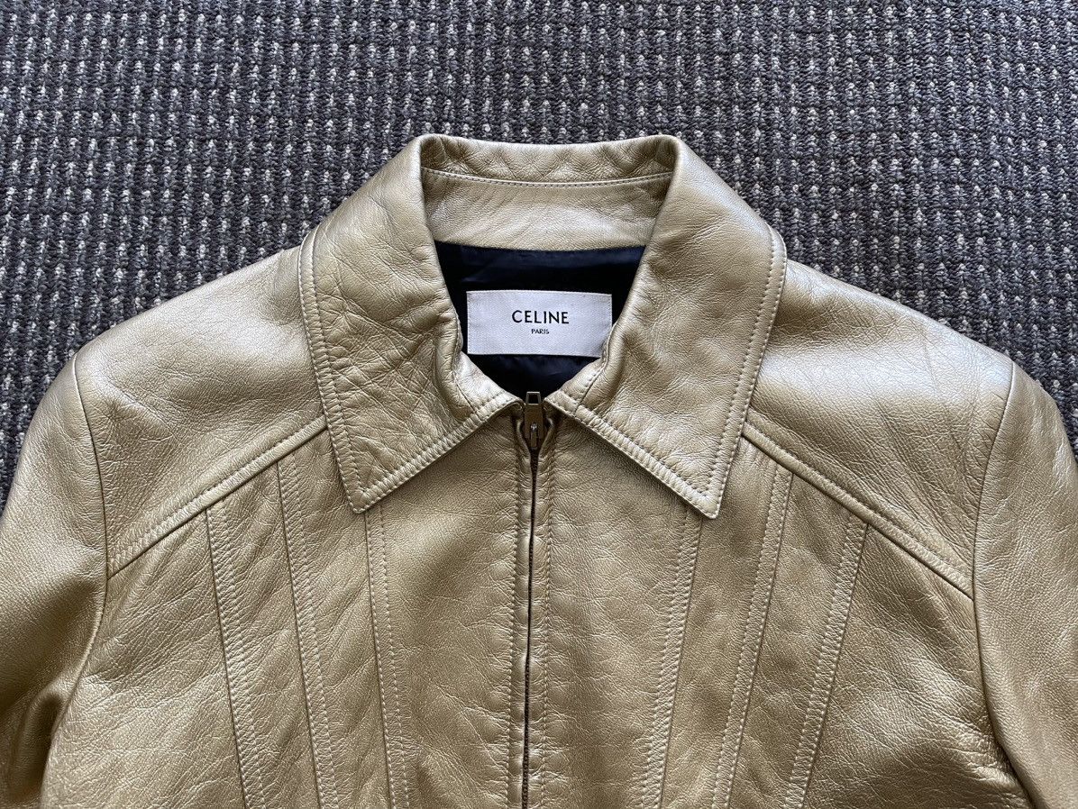 Celine × Hedi Slimane 2019 Leather Jacket Size US M / EU 48-50 / 2 - 3 Thumbnail