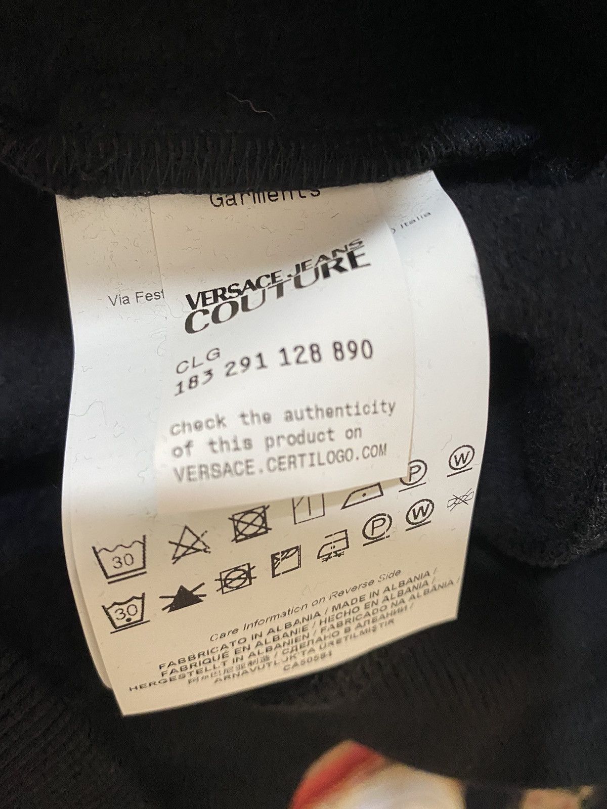 Versace Jeans Couture Versace Jeans Couture Roundneck Sweatshirt, size L, black Size US L / EU 52-54 / 3 - 10 Thumbnail