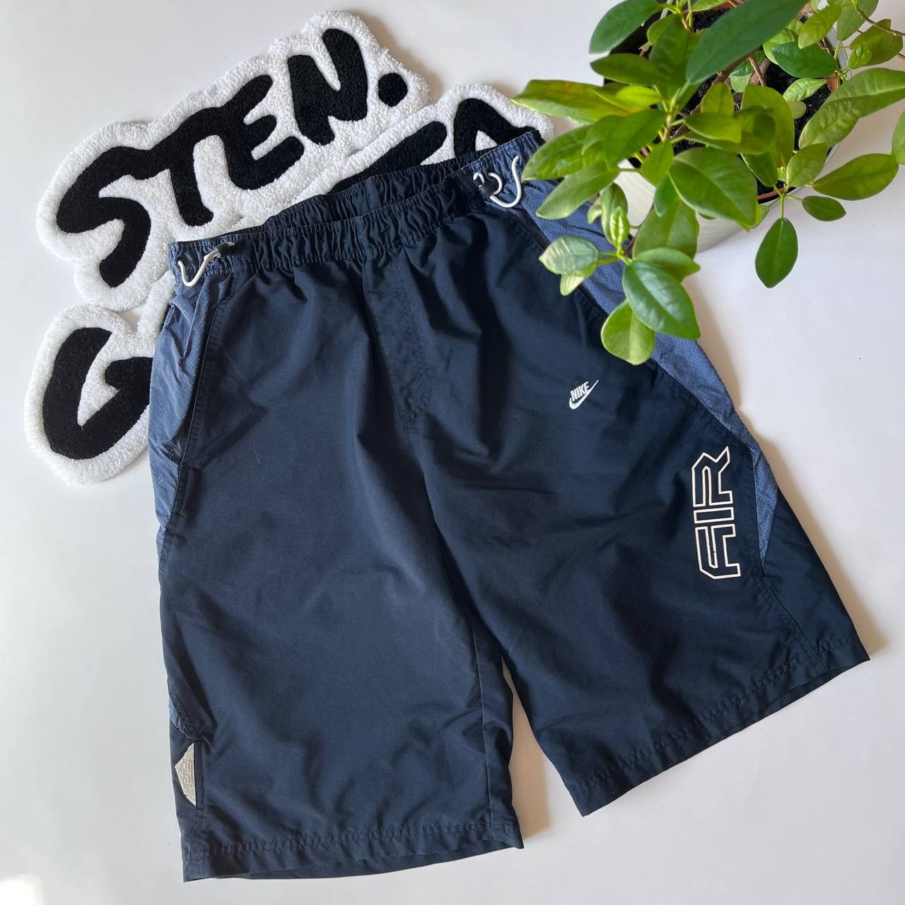 Nike × Vintage Vintage Nike Air Nylon Shorts Size XL Size US 34 / EU 50 - 1 Thumbnail