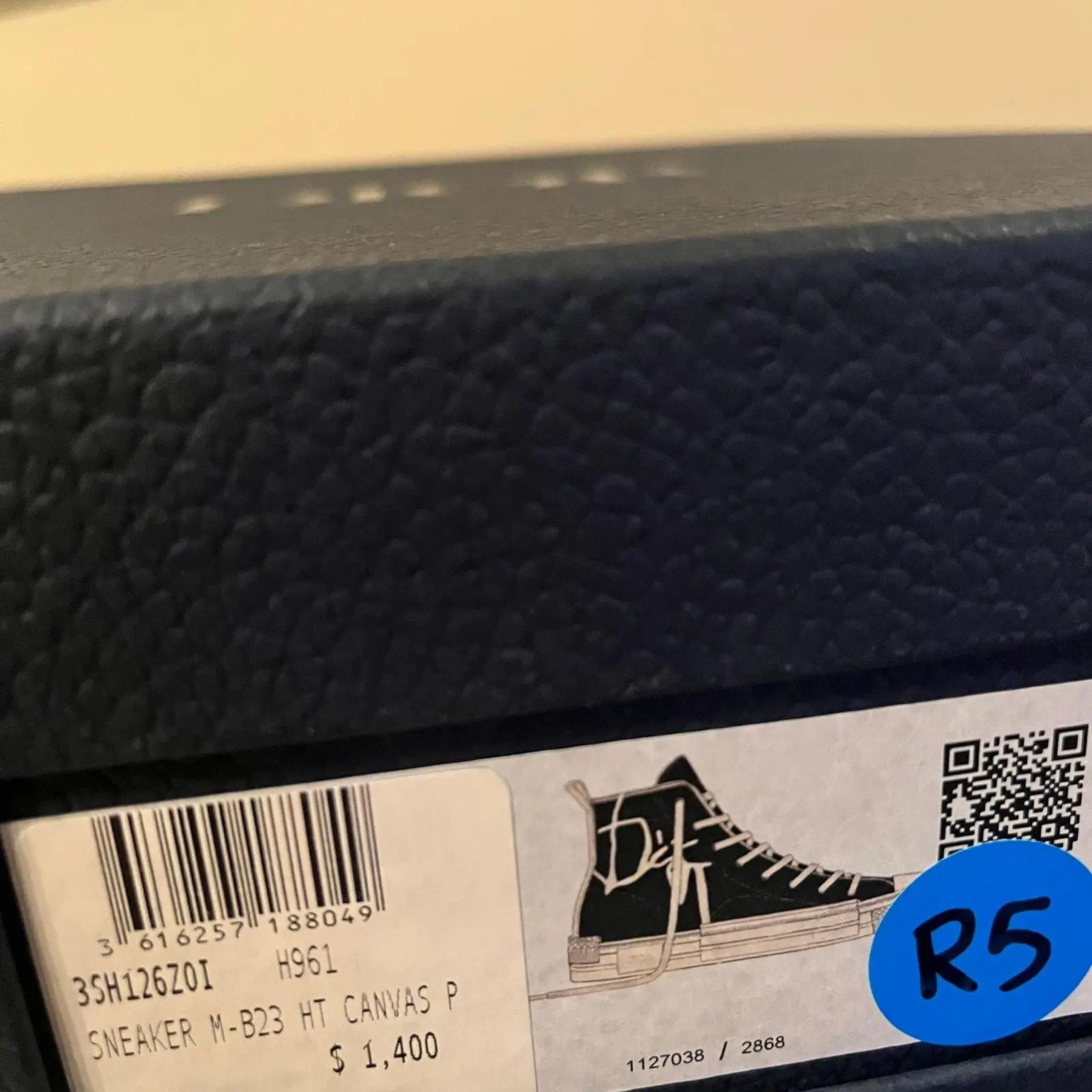 Dior × Travis Scott Cactus Jack B23 High Top Logo Sneakers in Black Size US 6 / EU 39 - 7 Thumbnail