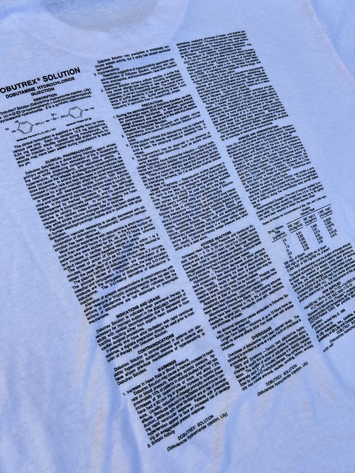 Vintage 80s Dobutrex Injection Drug Tee Size US L / EU 52-54 / 3 - 5 Thumbnail