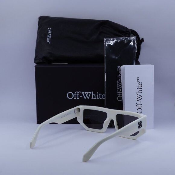 Off-White Off-White OERI13F VANCOUVER 0107 Sunglasses White Geometric Size ONE SIZE - 11 Thumbnail