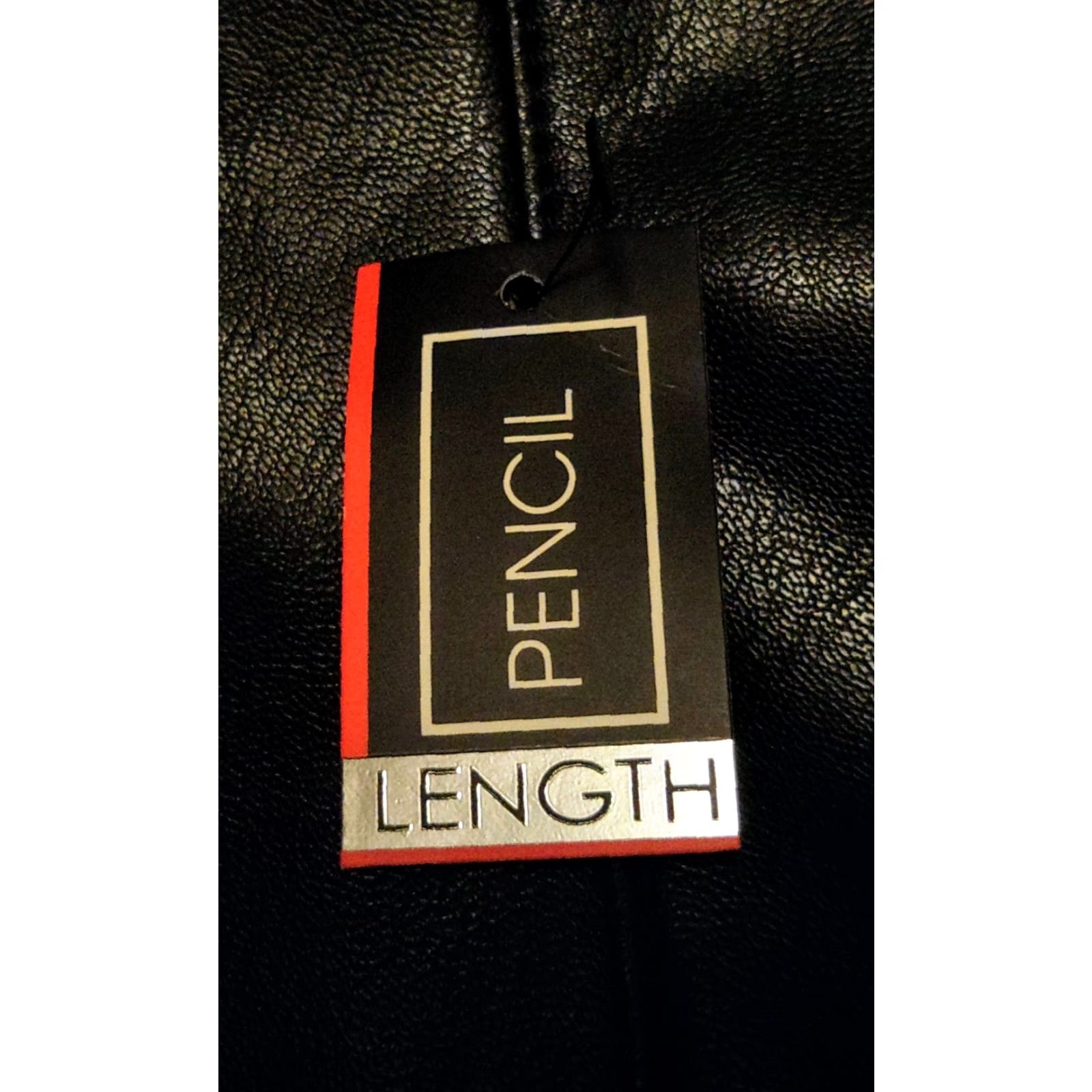 Vintage BBJ Los Angeles Skirt Women’s Size M Pull On Faux Leather Knee Length Black Stretch Lined 4 Seasons Casual Party/Cocktail Men/Women? Size 32" / US 10 / IT 46 - 3 Thumbnail