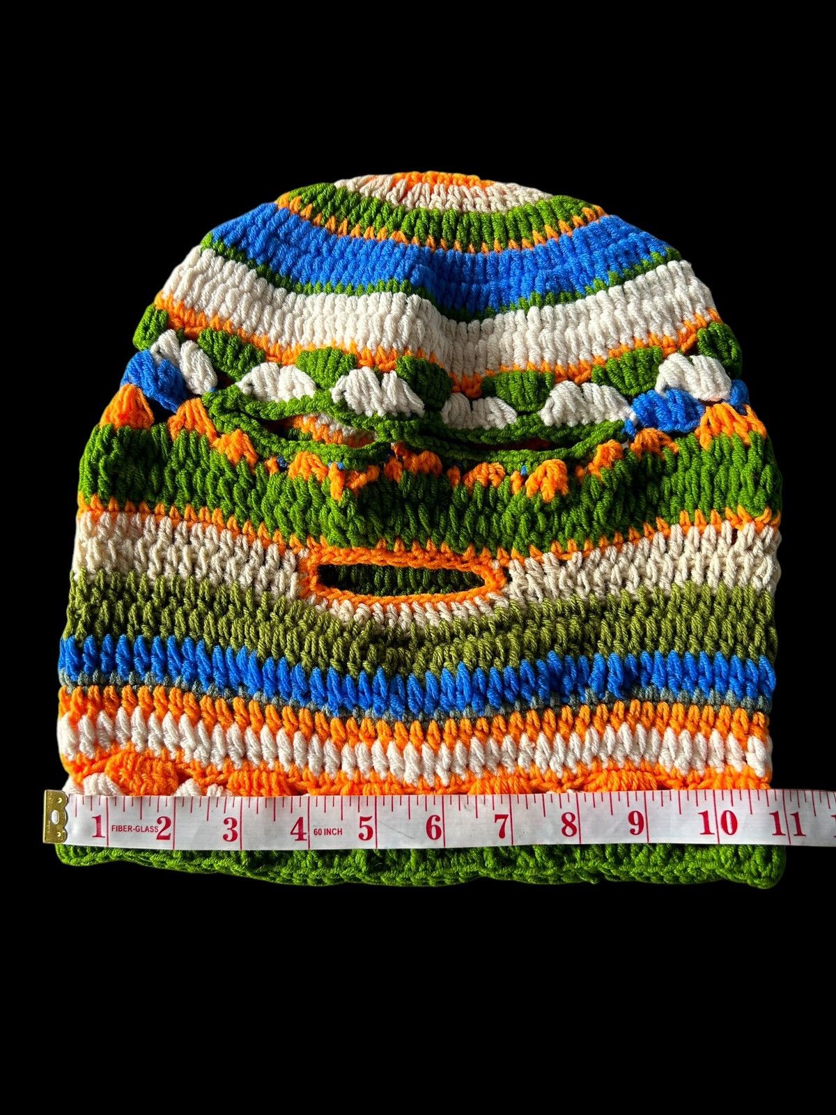 Japanese Brand × Kapital × Vintage Very Rare Crochet Knitted Handmade Balaclava Masked ☠️☠️ Size ONE SIZE - 10 Thumbnail