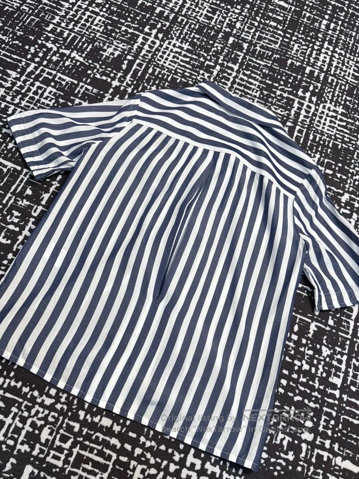 Celine Celine Blue White Striped Shirt. Size M / US 6-8 / IT 42-44 - 2 Thumbnail