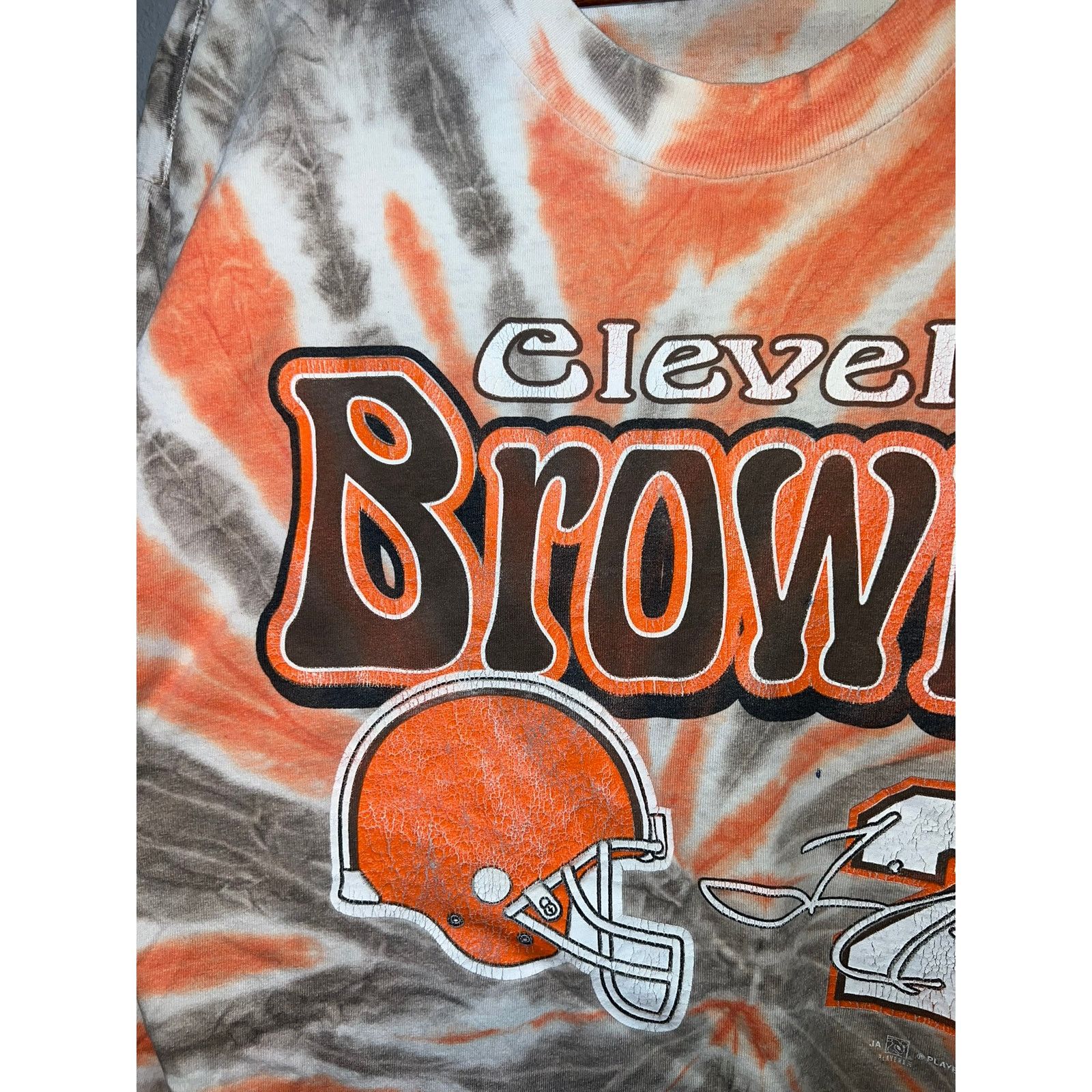 Vintage Vintage Cleveland Browns Shirt Tim Couch Tie Dye NFL Tee 90s Size US L / EU 52-54 / 3 - 2 Thumbnail