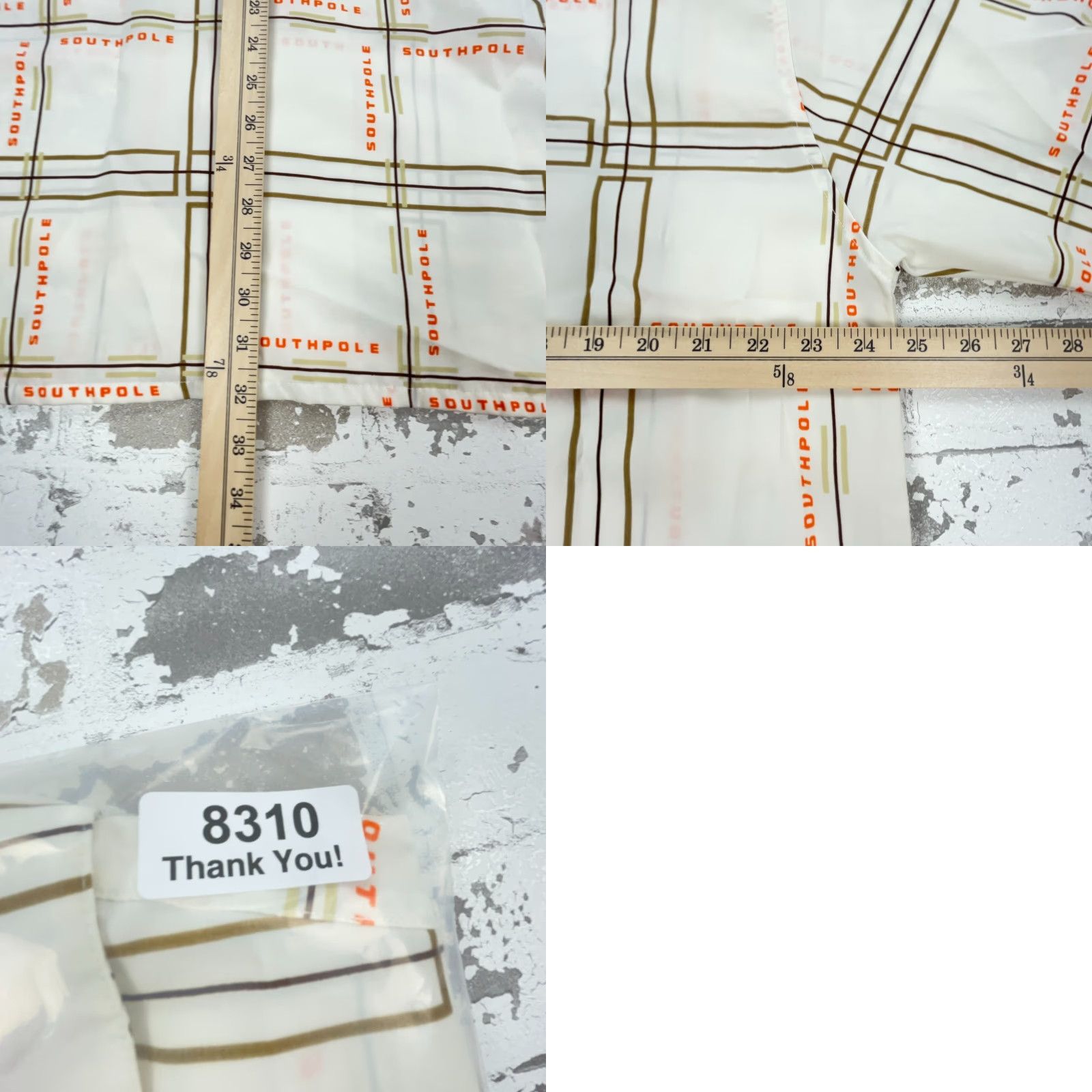 Southpole Vintage South Pole Shirt Men L White Button Up Baggy Rap Hip Hop Y2K 90s Graphic Print Size US L / EU 52-54 / 3 - 8 Thumbnail