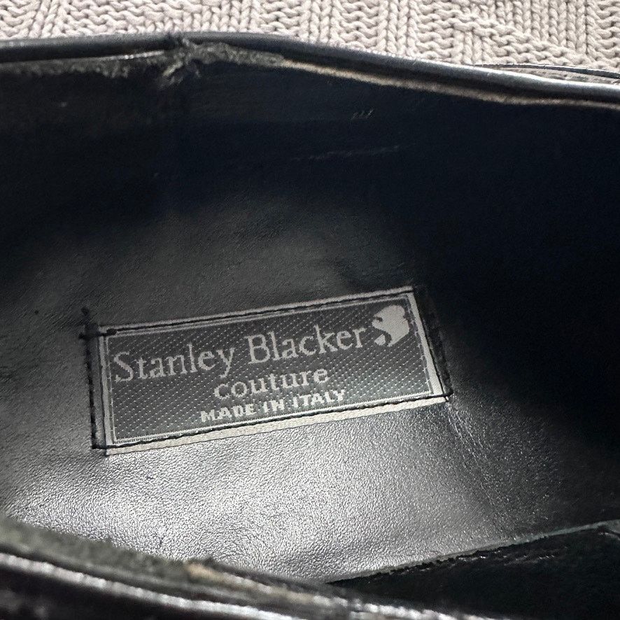 Stanley Blacker Stanley Backer black Italian leather lace up oxfords Size US 10.5 / EU 43-44 - 8 Thumbnail