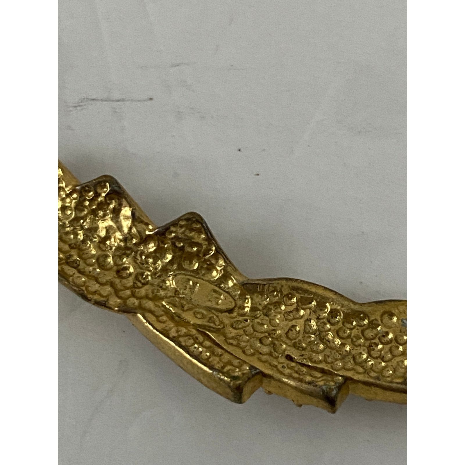 Vintage Vintage bib necklace with rhinestone gold tone Size ONE SIZE - 4 Thumbnail