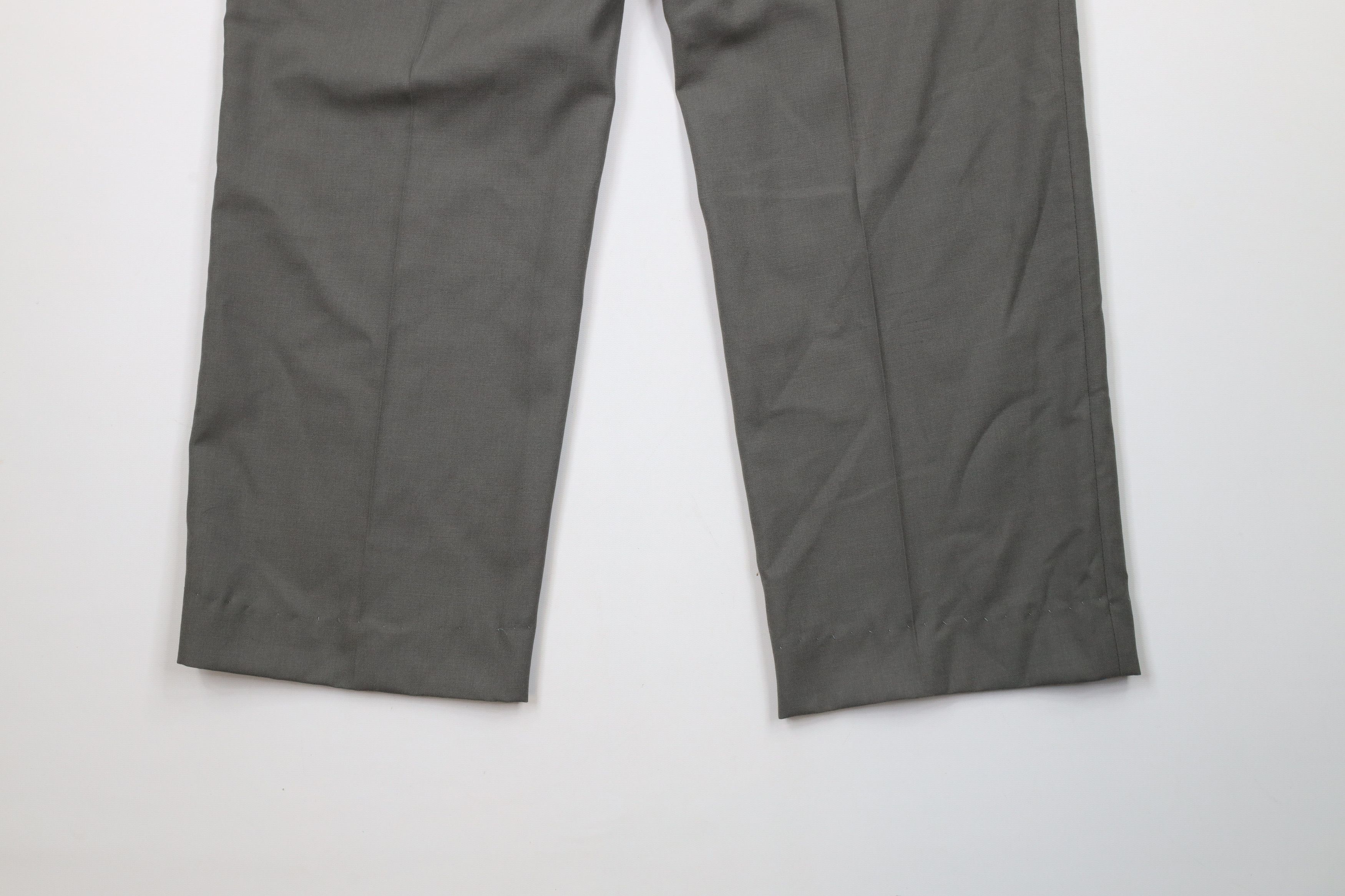 Vintage Vintage 90s Streetwear Wool Wide Leg Chino Pants Gray Size US 34 / EU 50 - 11 Thumbnail