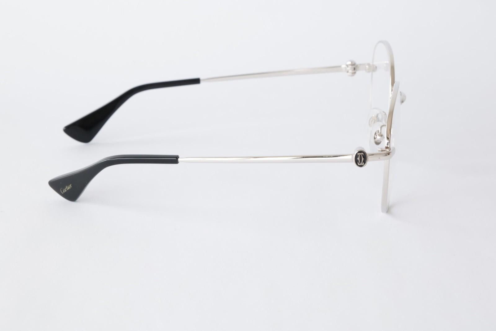 Cartier New Cartier eyewear optical eyeglasses CT0449O 004 silver Size ONE SIZE - 7 Thumbnail