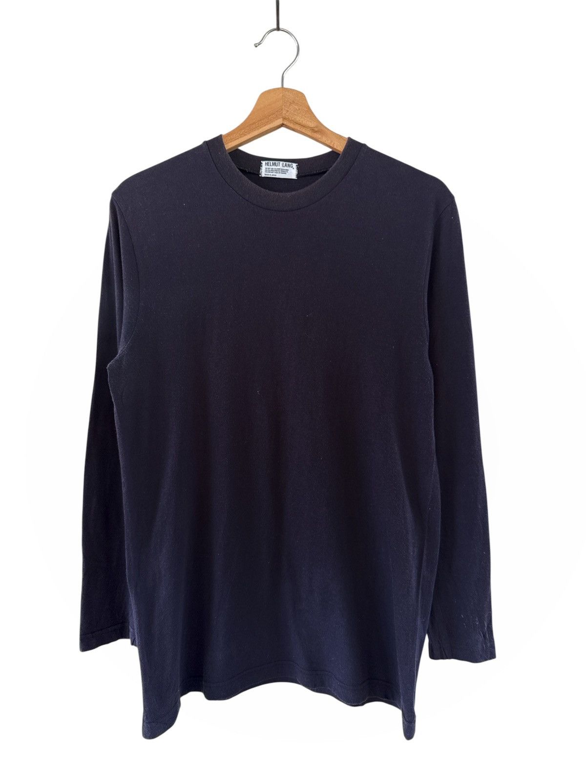 Helmut Lang Vtg Helmut Lang Long Sleeve Tshirt Japan Made Size US M / EU 48-50 / 2 - 1 Thumbnail