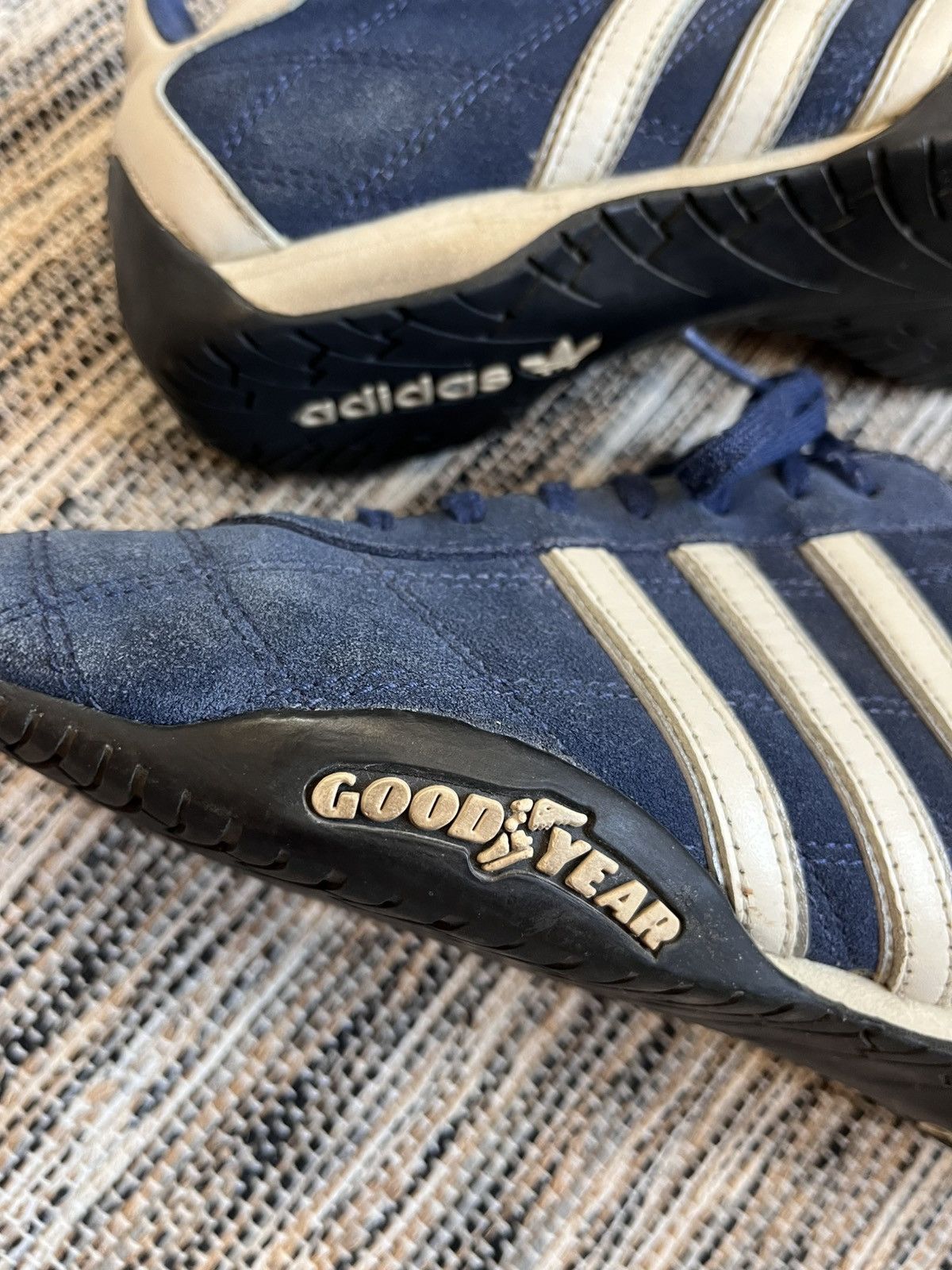 Adidas × Vintage Vintage Adidas tuscany GoodYear Sneakers F1 Moto Racing Navy Size US 7 / EU 40 - 7 Thumbnail