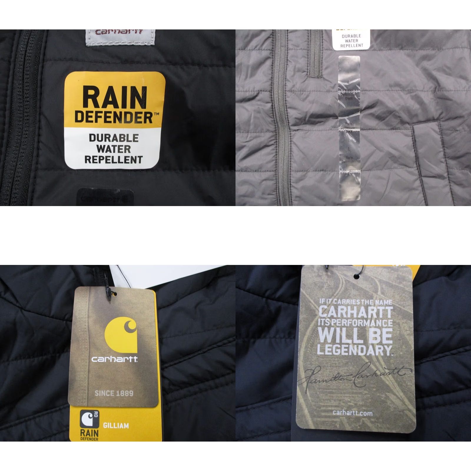 Carhartt Carhartt Vest Mens L Black Rain Defender Cordura Puffer Hiking 102286 NEW Size US L / EU 52-54 / 3 - 8 Thumbnail