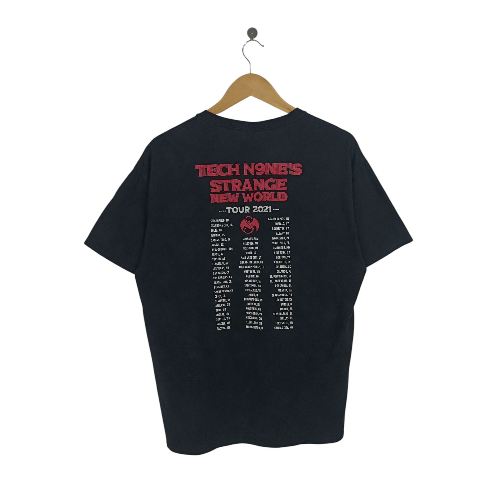 Rap Tees TECH N9NE'S STRANGE NEW WORLD TEE eminem tupac biggie Size US L / EU 52-54 / 3 - 2 Thumbnail