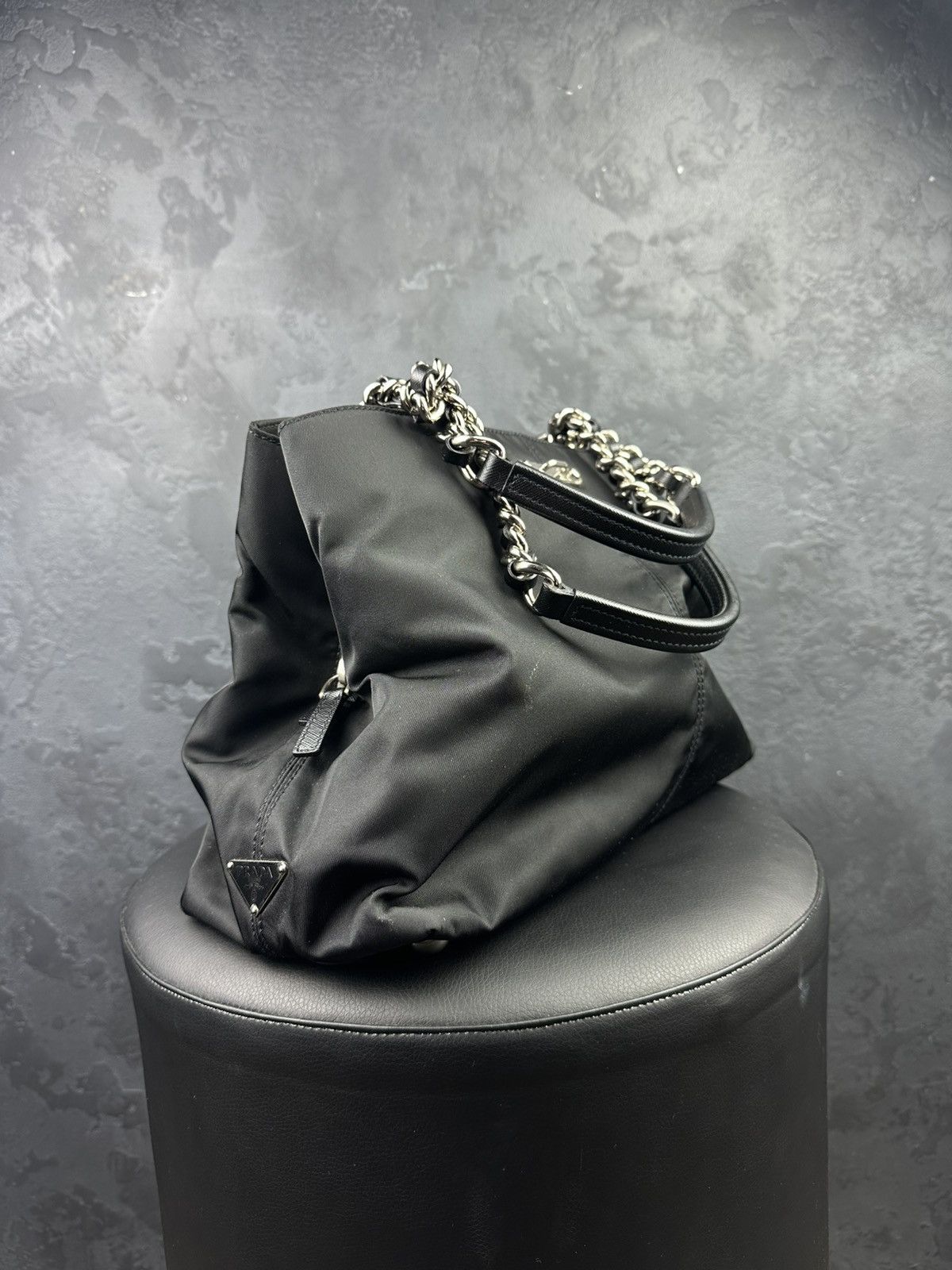 Prada Vintage 90s PRADA Tessuto Nylon Shoulder Bag Rare Size ONE SIZE - 13 Thumbnail