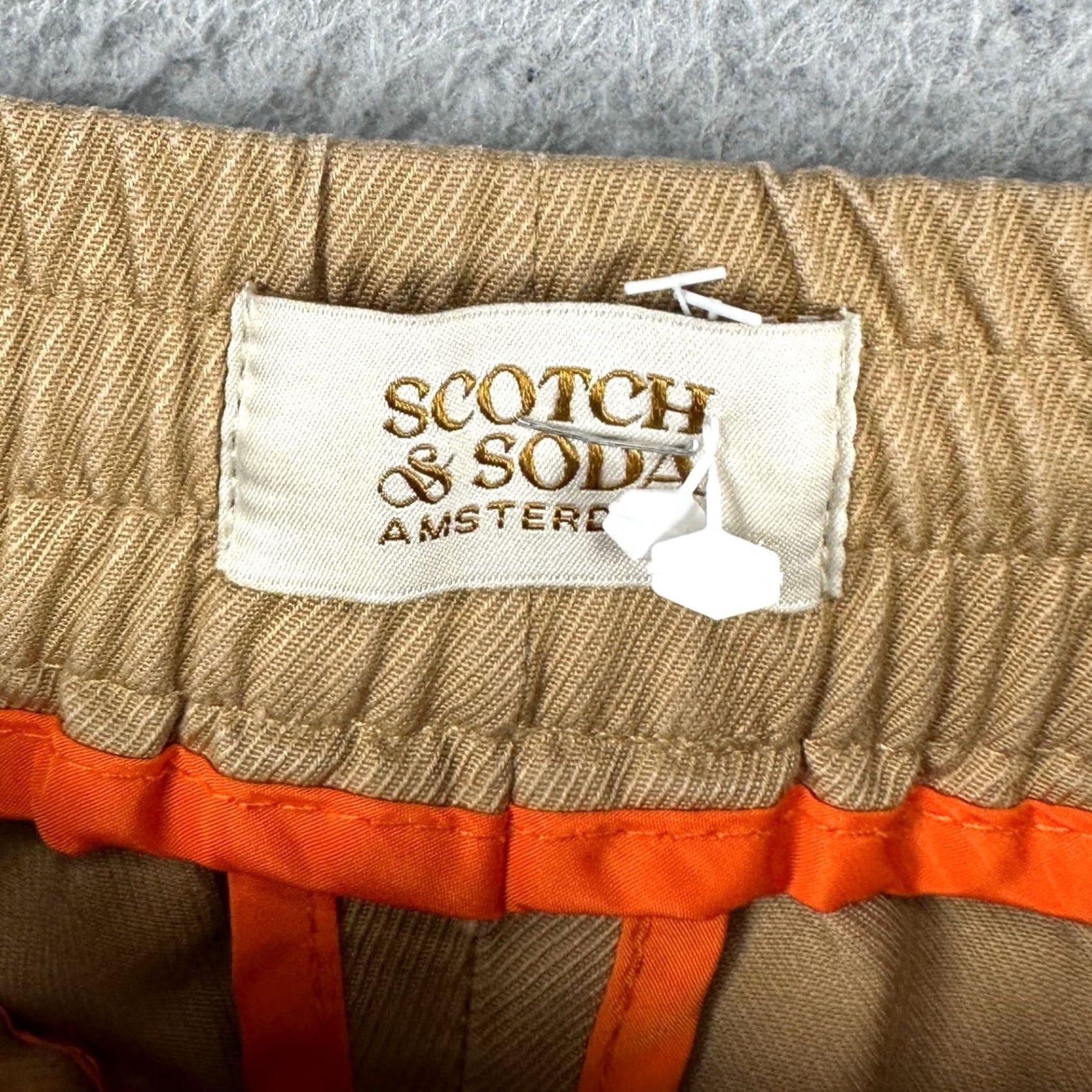 Scotch & Soda Scotch & Soda Men Pull On Pants Brown Drawstring Elastic Front Flat Front Relaxed Slim Shirt? Size US 31 - 4 Thumbnail