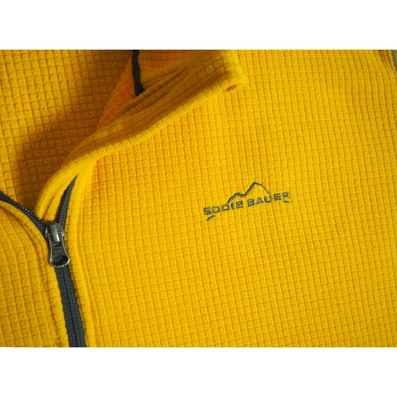 Eddie Bauer VINTAGE Eddie Bauer Jacket 1/4 Zip Fleece Mens 2XL Yellow 2000s Y2k Outdoor Hiking Grid Pullover Size US XXL / EU 58 / 5 - 5 Thumbnail