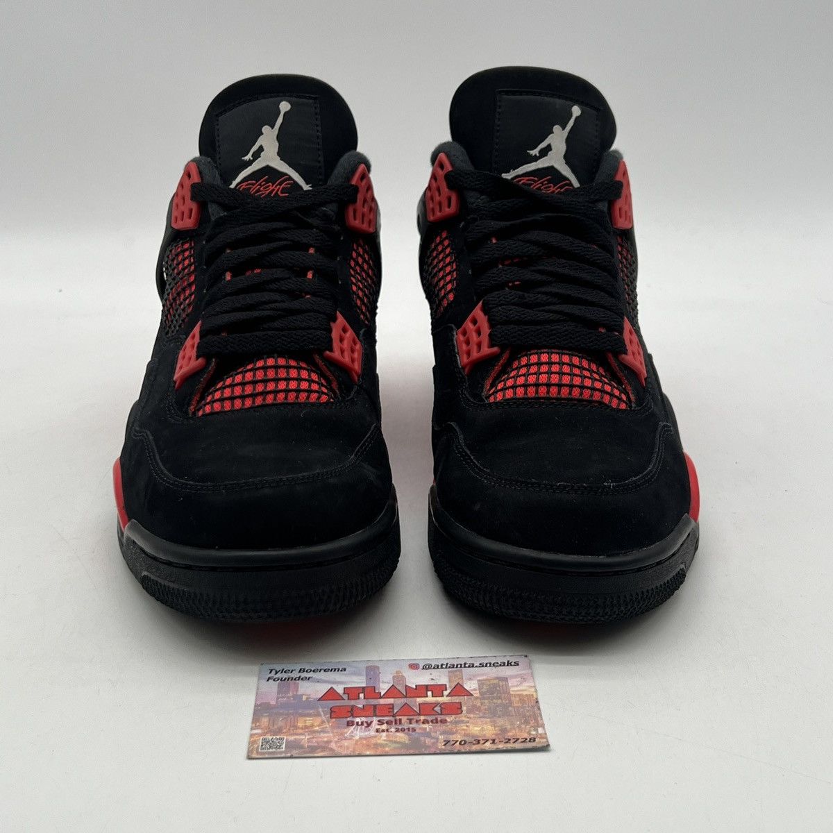 Jordan Brand Air Jordan 4 red Thunder Size US 10.5 / EU 43-44 - 2 Thumbnail