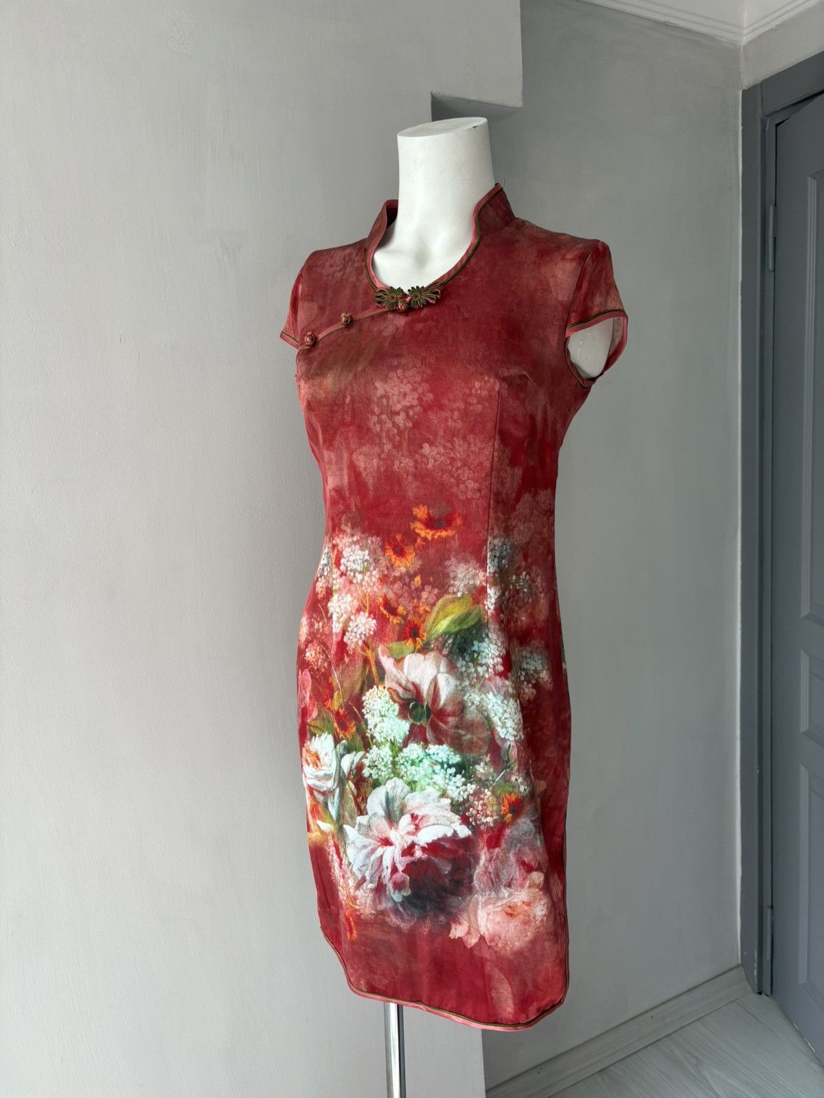 Vintage Asian dress Size XL / US 12-14 / IT 48-50 - 3 Thumbnail