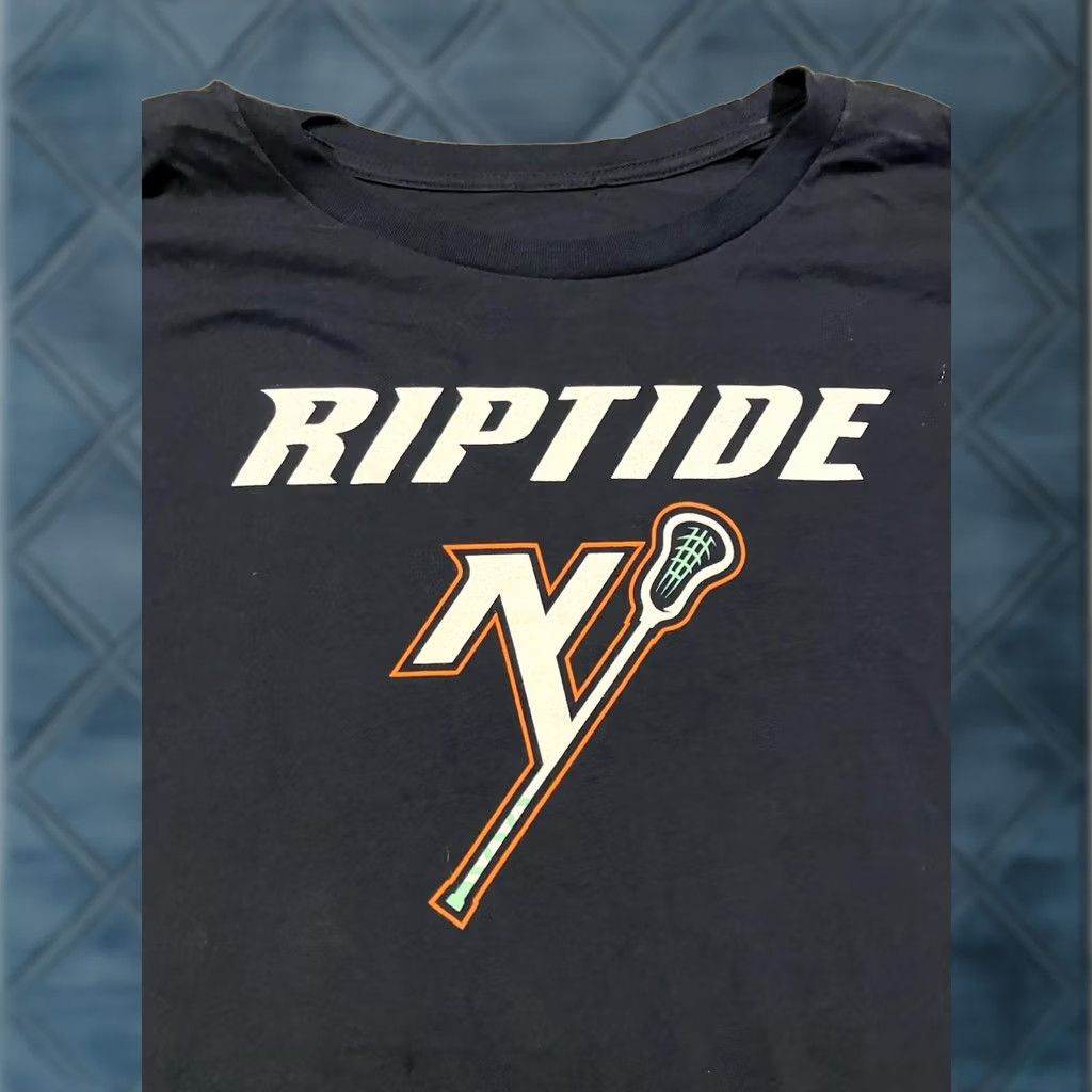 Vintage NEW YORK RIPTIDE Navy Long Sleeve T Shirt Size Large Men's Awesome Size US L / EU 52-54 / 3 - 1 Thumbnail