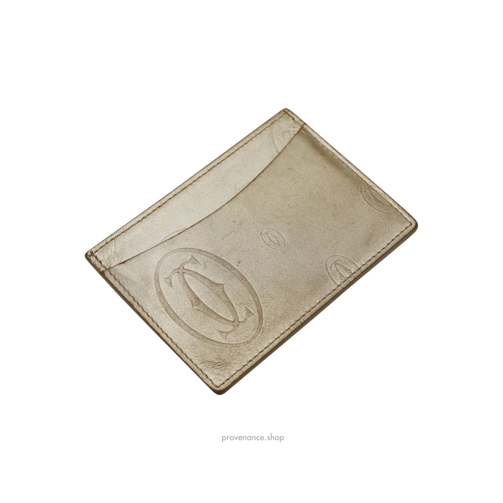 Cartier 🔴 Cartier Card Holder Wallet - Gold Leather Size ONE SIZE - 4 Thumbnail
