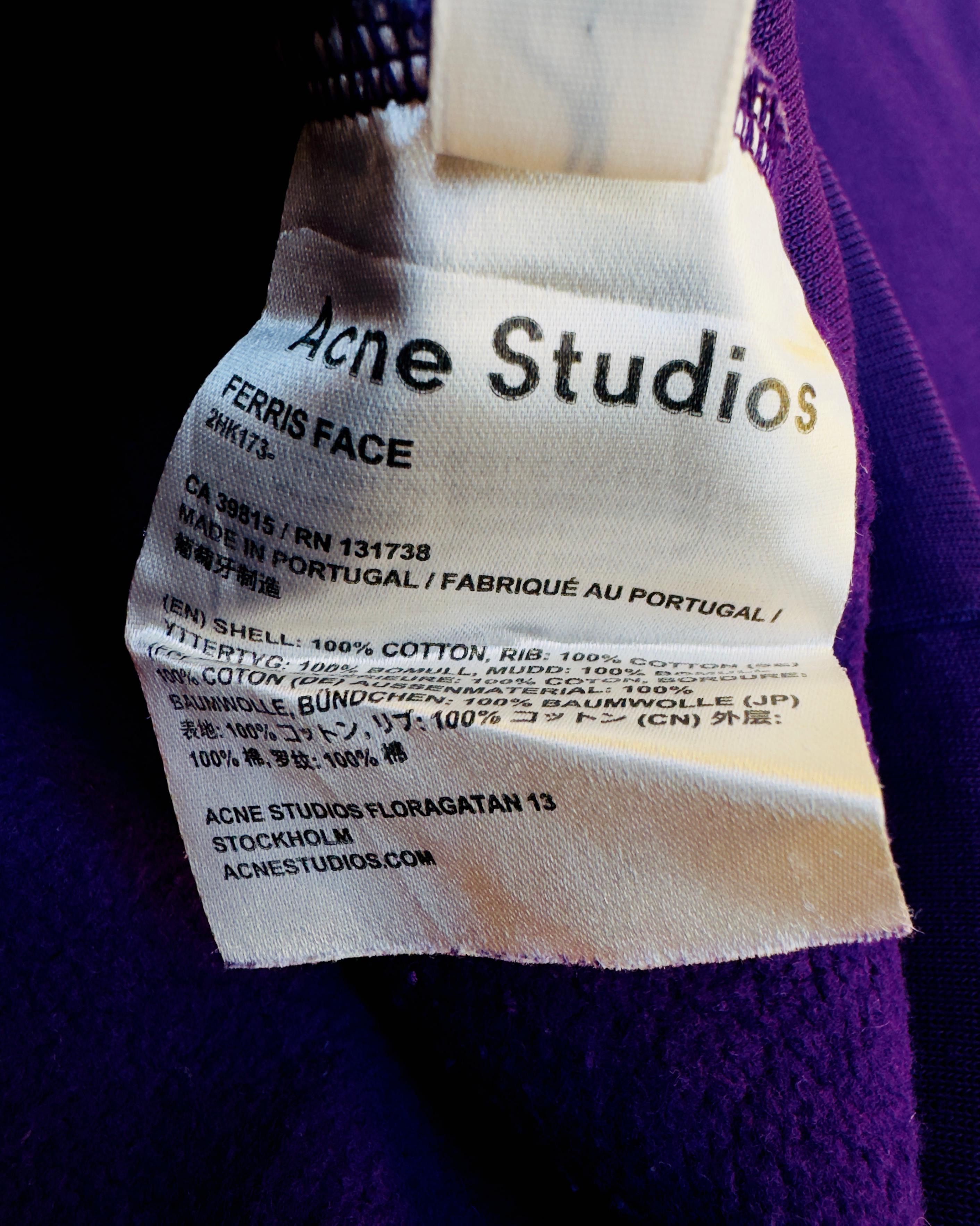 Acne Studios FERRIS FACE ACNE STUDIOS HOODIE Size US S / EU 44-46 / 1 - 6 Thumbnail