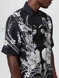 Amiri Amiri 100% mulberry silk short-sleeve shirt Size US XL / EU 56 / 4 - 1 Thumbnail