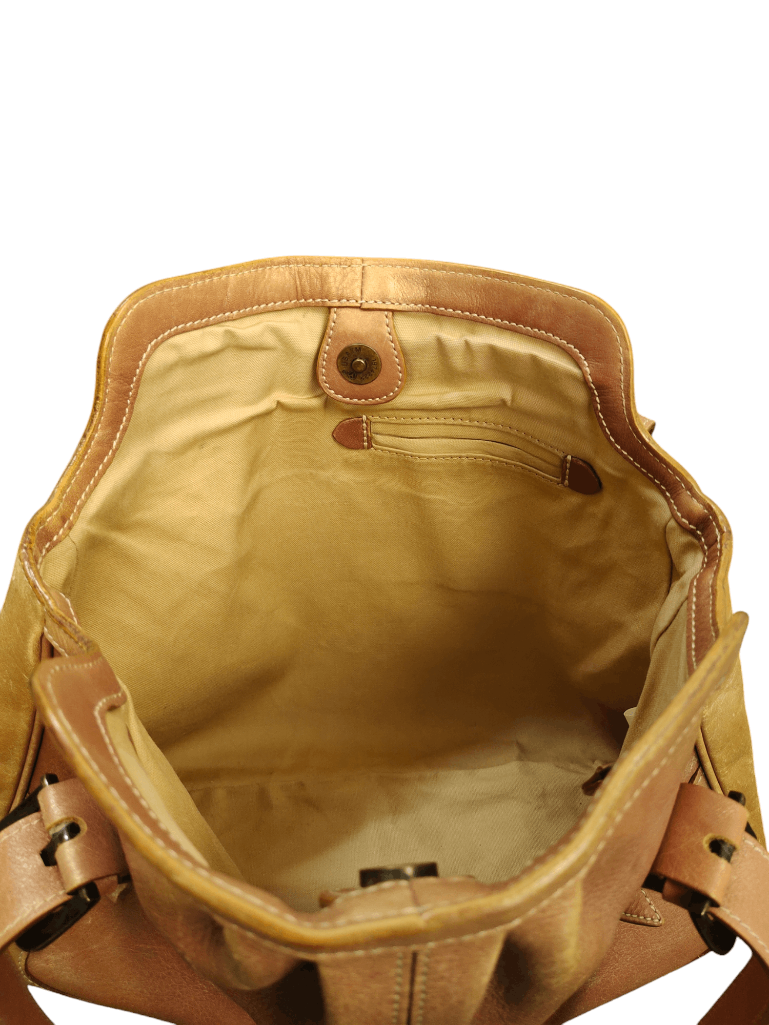 Vintage Sazaby Japan Patina Leather Shoulder Tote Bag