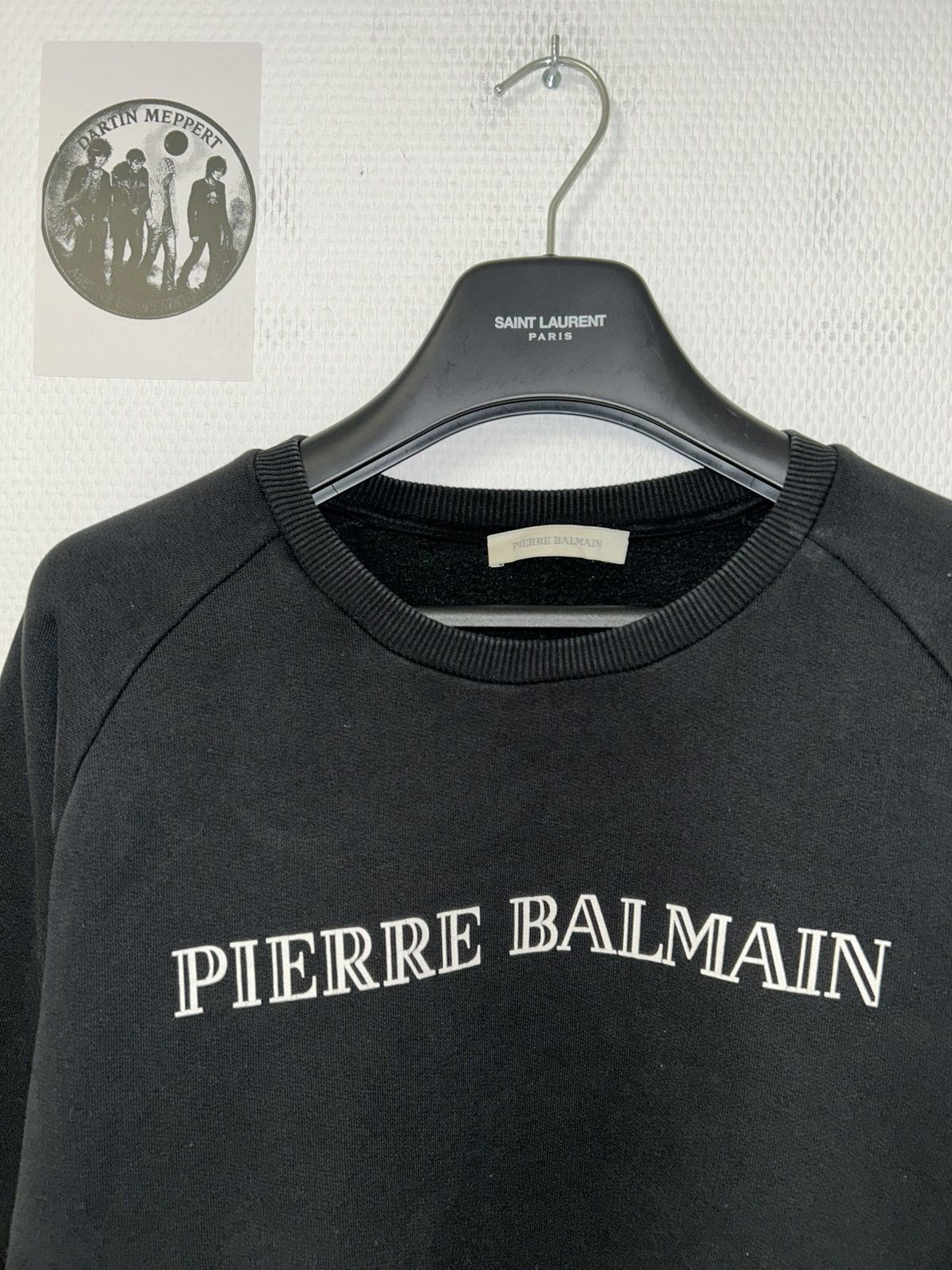 Balmain FW2017 Logo Raglan Crewneck Size US L / EU 52-54 / 3 - 2 Thumbnail