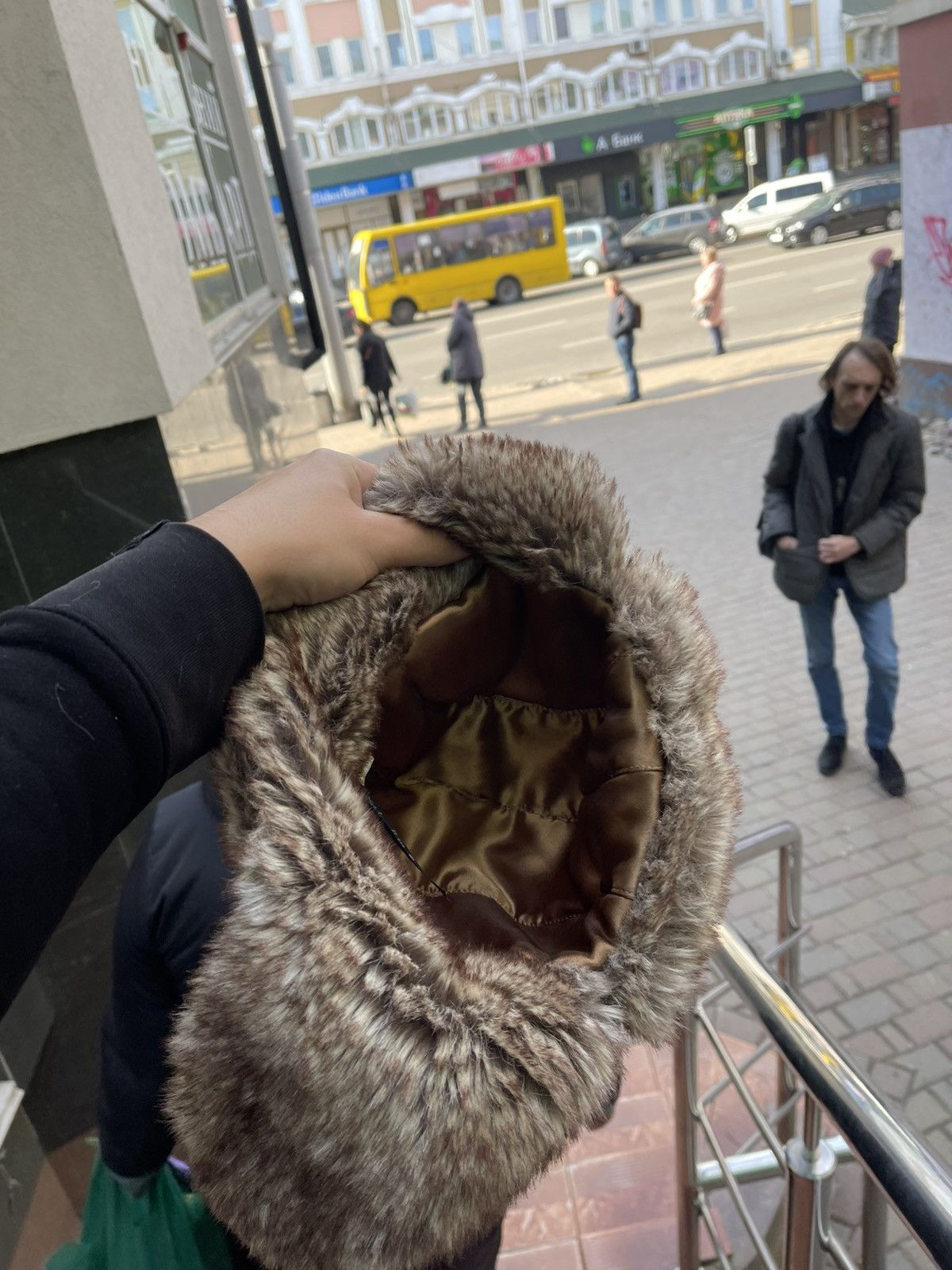 Japanese Brand × Vintage Vintage Crazy Y2k Mohair Fuzzy Hat Ushanka Punk Huge Size ONE SIZE - 5 Thumbnail