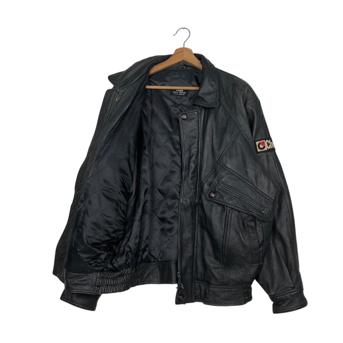 Japanese Brand × Vintage 📌Vintage Biker Leather Jacket MT Legend Choei Issey Miyake Size US L / EU 52-54 / 3 - 12 Thumbnail