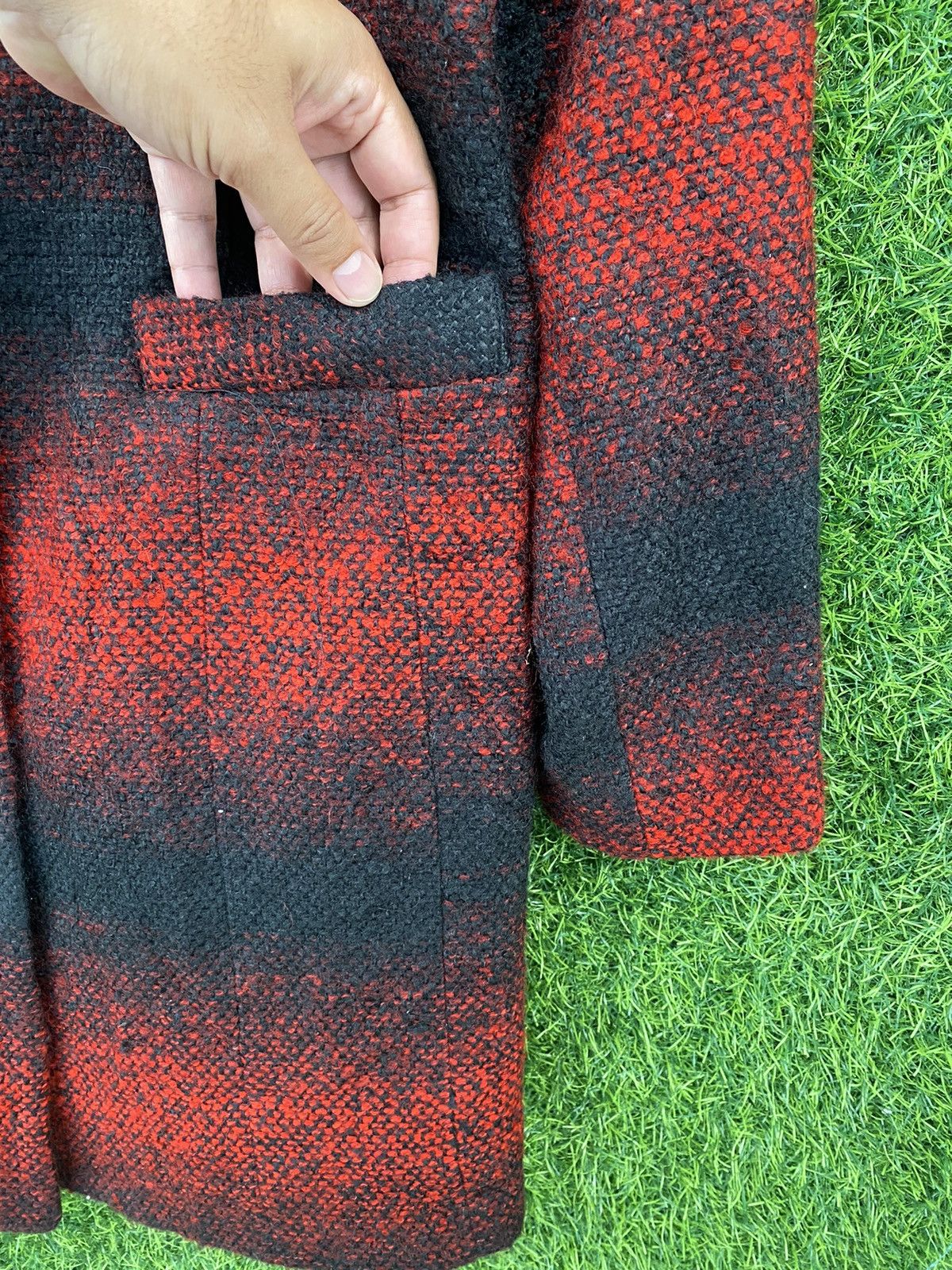 If Six Was Nine Lorena red and black horizontal gradient coat Size M / US 6-8 / IT 42-44 - 4 Thumbnail