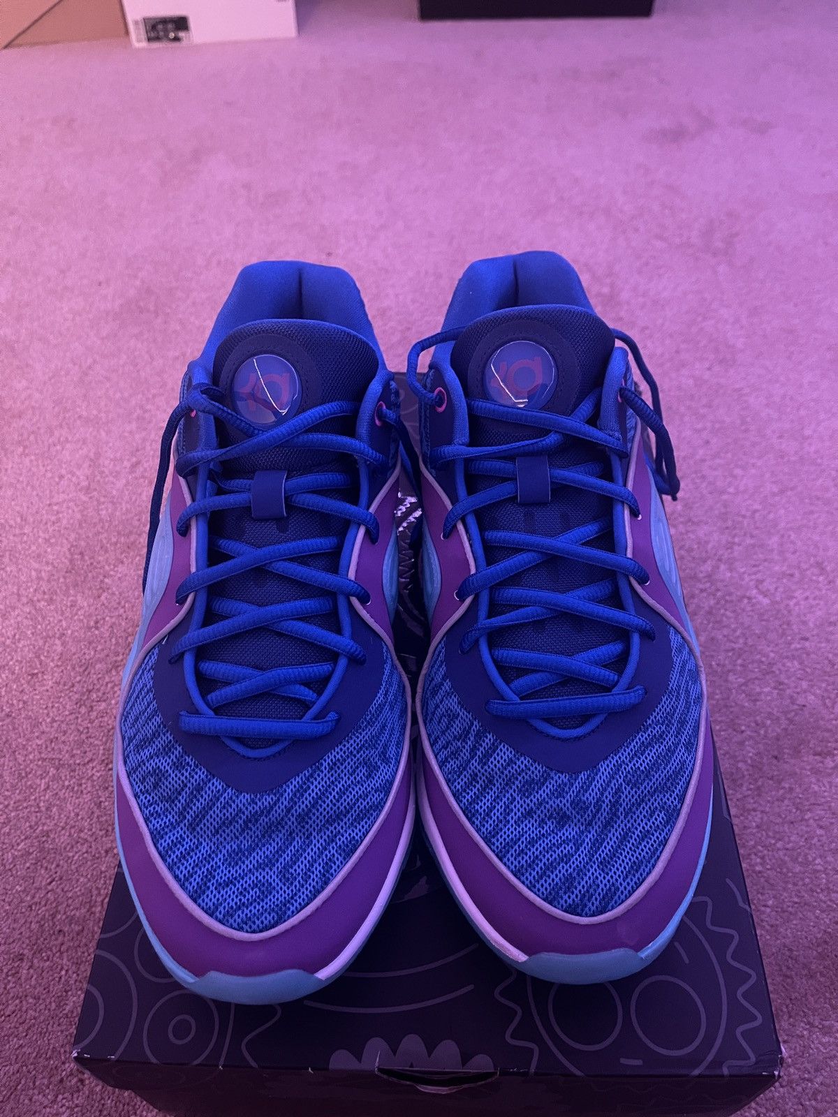 image of Kevin Durant x Nike Kd 16 ‘Ready, Play’ Shoes in Deep Royal Blue, Men's (Size 12)