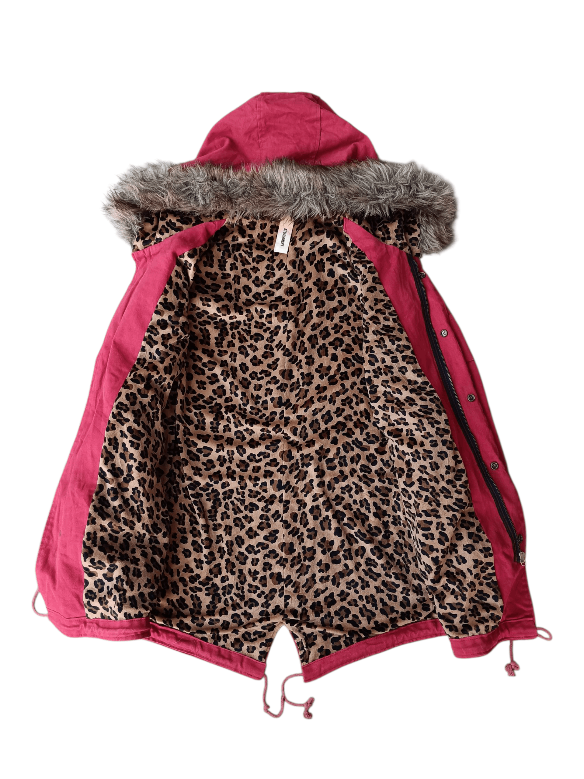 Attachment Attachment fur hoodie leopard linner parka jacket Size US M / EU 48-50 / 2 - 3 Thumbnail